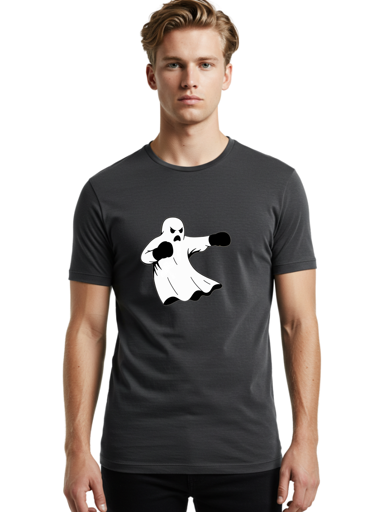 Ghost-Boxer-2 Men'S Graphic Tee, 100% Cotton, Comfortable Casual Summer Wear, Machine Washable, Vintage Camera, Old Camera, Antique Camera, Black Camera, Classic Photography, Photography Equipment, Nostalgic Device, Film Camera, Camera Art Bam505