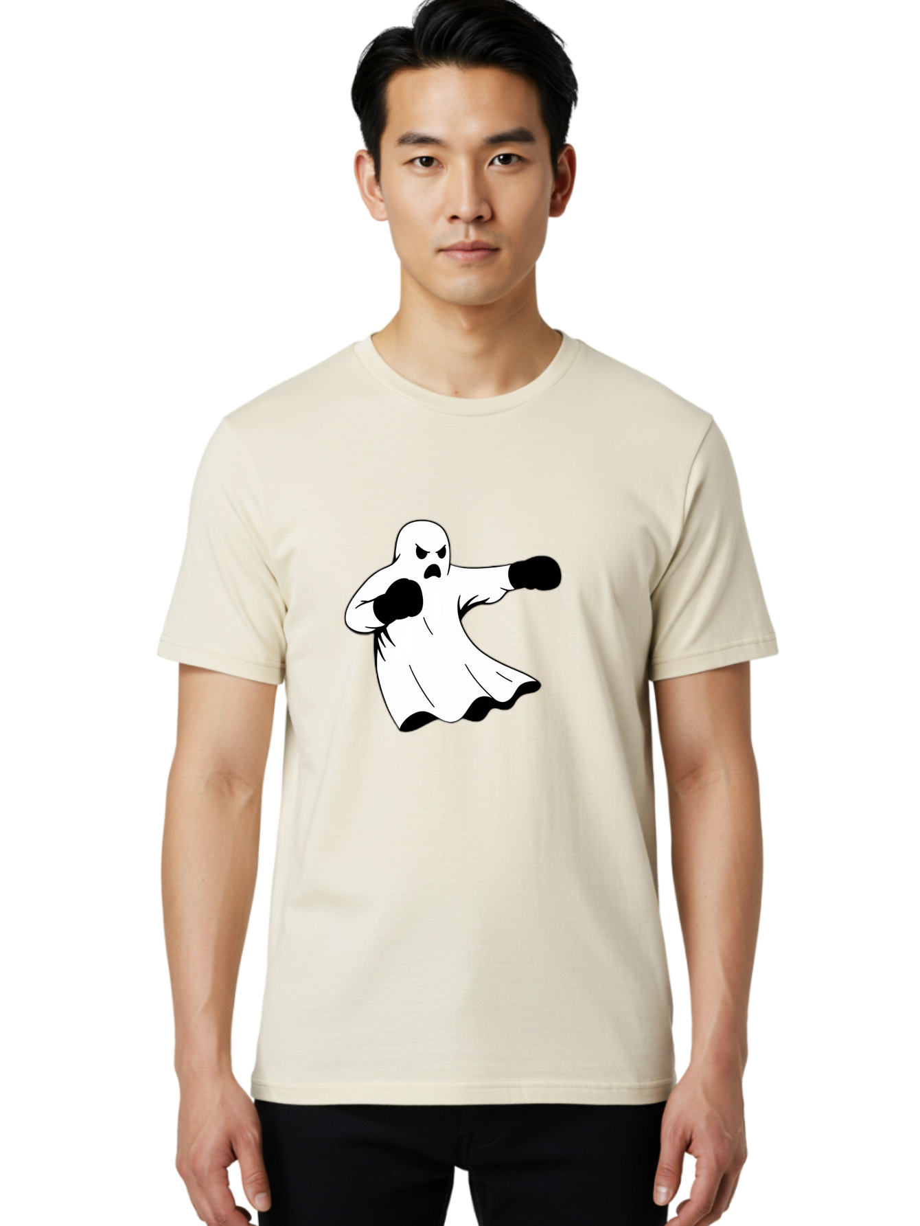 Ghost-Boxer-2 Men'S Graphic Tee, 100% Cotton, Comfortable Casual Summer Wear, Machine Washable, Vintage Camera, Old Camera, Antique Camera, Black Camera, Classic Photography, Photography Equipment, Nostalgic Device, Film Camera, Camera Art Bam505