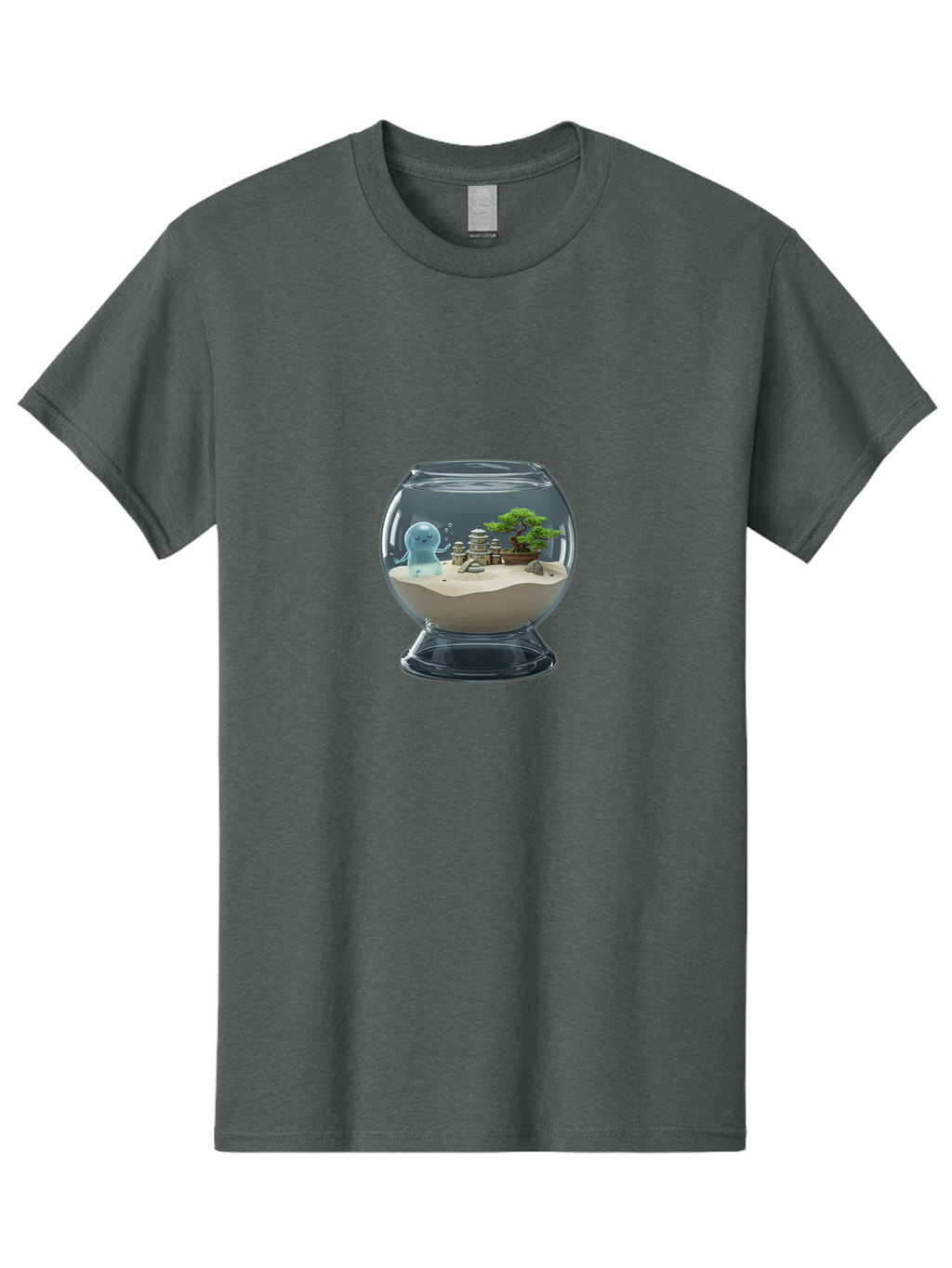 Ghost-In-Glass-Terrarium Men'S Graphic Tee, 100% Cotton, Comfortable Casual Summer Wear, Machine Washable, Vintage Camera, Old Camera, Antique Camera, Black Camera, Classic Photography, Photography Equipment, Nostalgic Device, Film Camera, Bam515