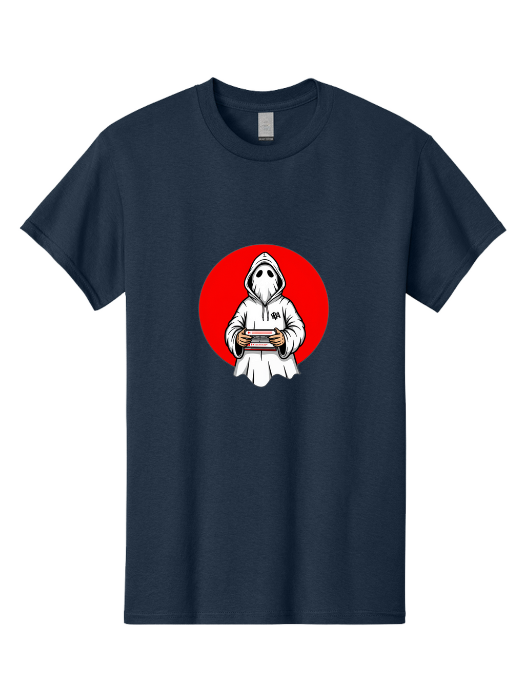 Ghost-Playing-Game Men'S Graphic Tee, 100% Cotton, Comfortable Casual Summer Wear, Machine Washable, Vintage Camera, Old Camera, Antique Camera, Black Camera, Classic Photography, Photography Equipment, Nostalgic Device, Film Camera, Bam521