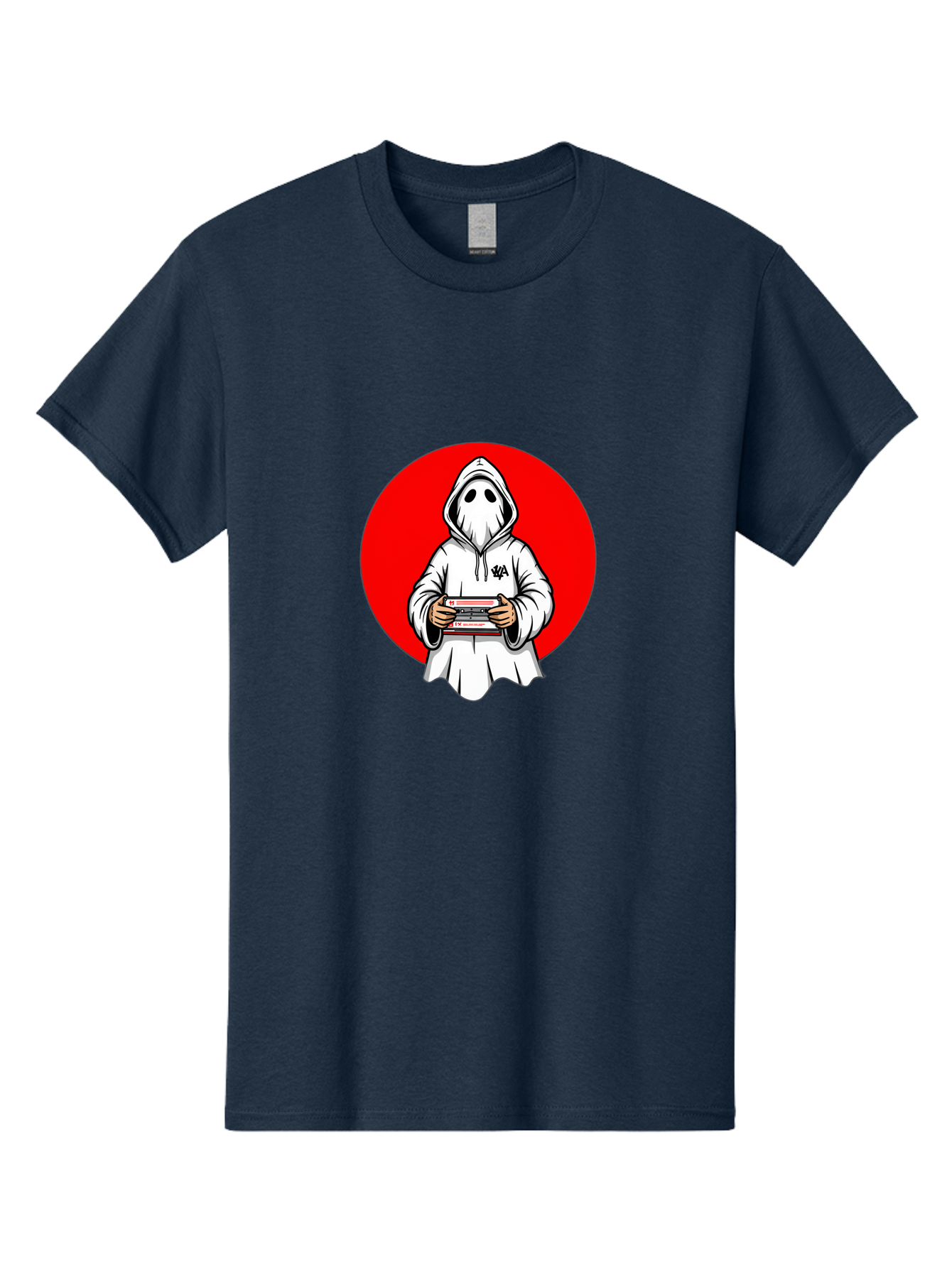 Ghost-Playing-Game Men'S Graphic Tee, 100% Cotton, Comfortable Casual Summer Wear, Machine Washable, Vintage Camera, Old Camera, Antique Camera, Black Camera, Classic Photography, Photography Equipment, Nostalgic Device, Film Camera, Bam521