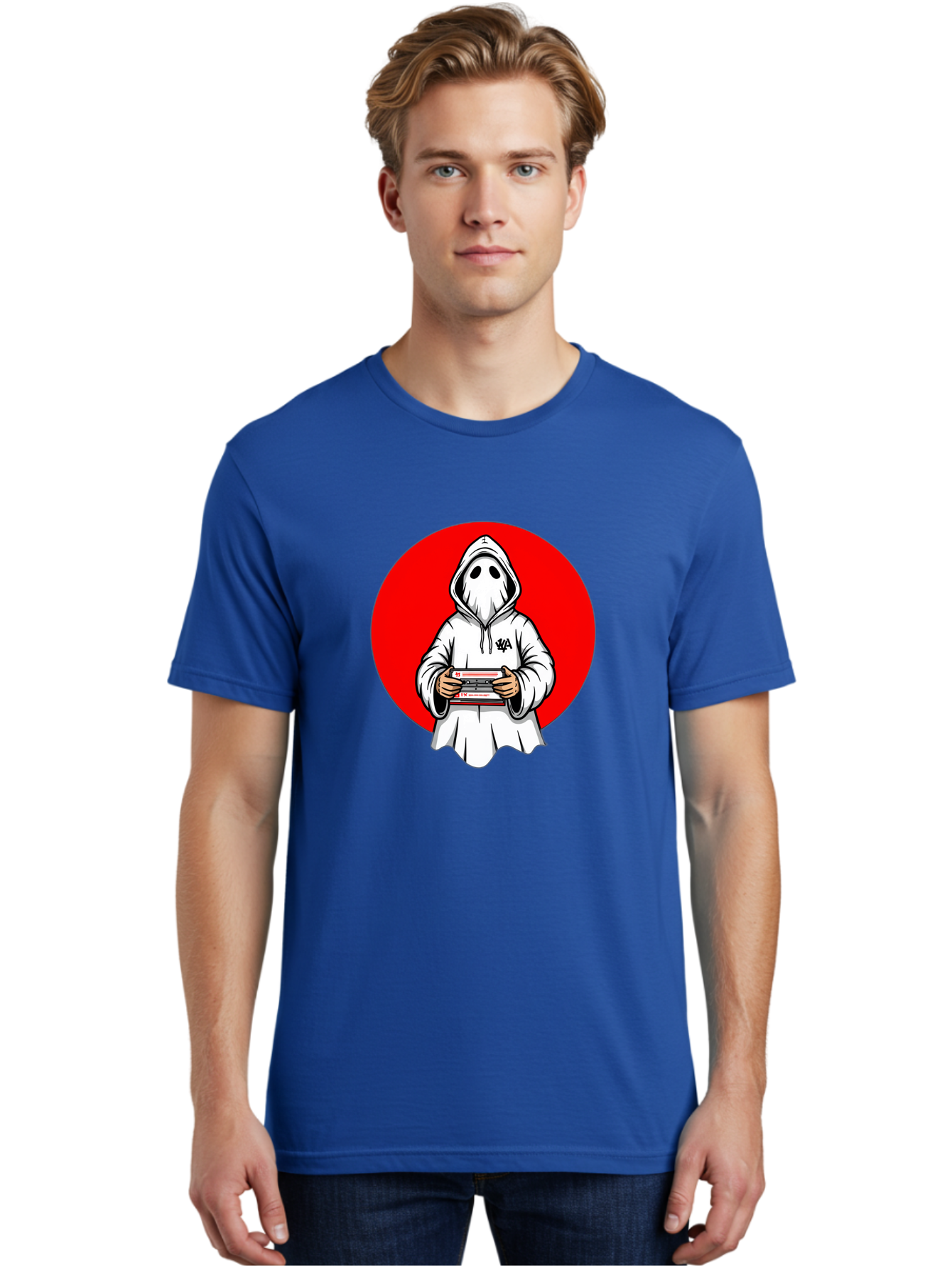 Ghost-Playing-Game Men'S Graphic Tee, 100% Cotton, Comfortable Casual Summer Wear, Machine Washable, Vintage Camera, Old Camera, Antique Camera, Black Camera, Classic Photography, Photography Equipment, Nostalgic Device, Film Camera, Bam521