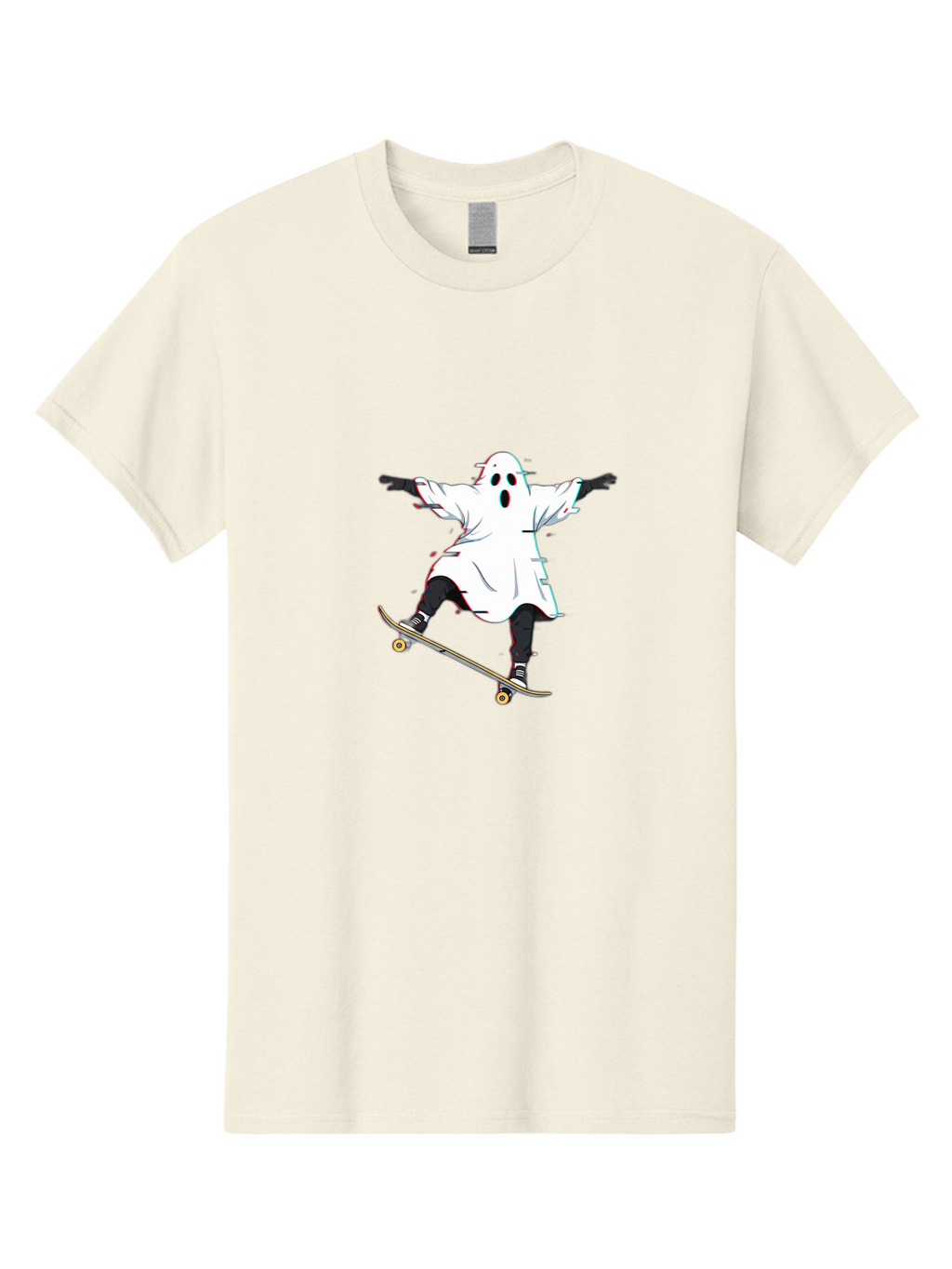 Ghost-Skateboarder-3 Men'S Graphic Tee, 100% Cotton, Comfortable Casual Summer Wear, Machine Washable, Vintage Camera, Old Camera, Antique Camera, Black Camera, Classic Photography, Photography Equipment, Nostalgic Device, Film Camera, Bam525