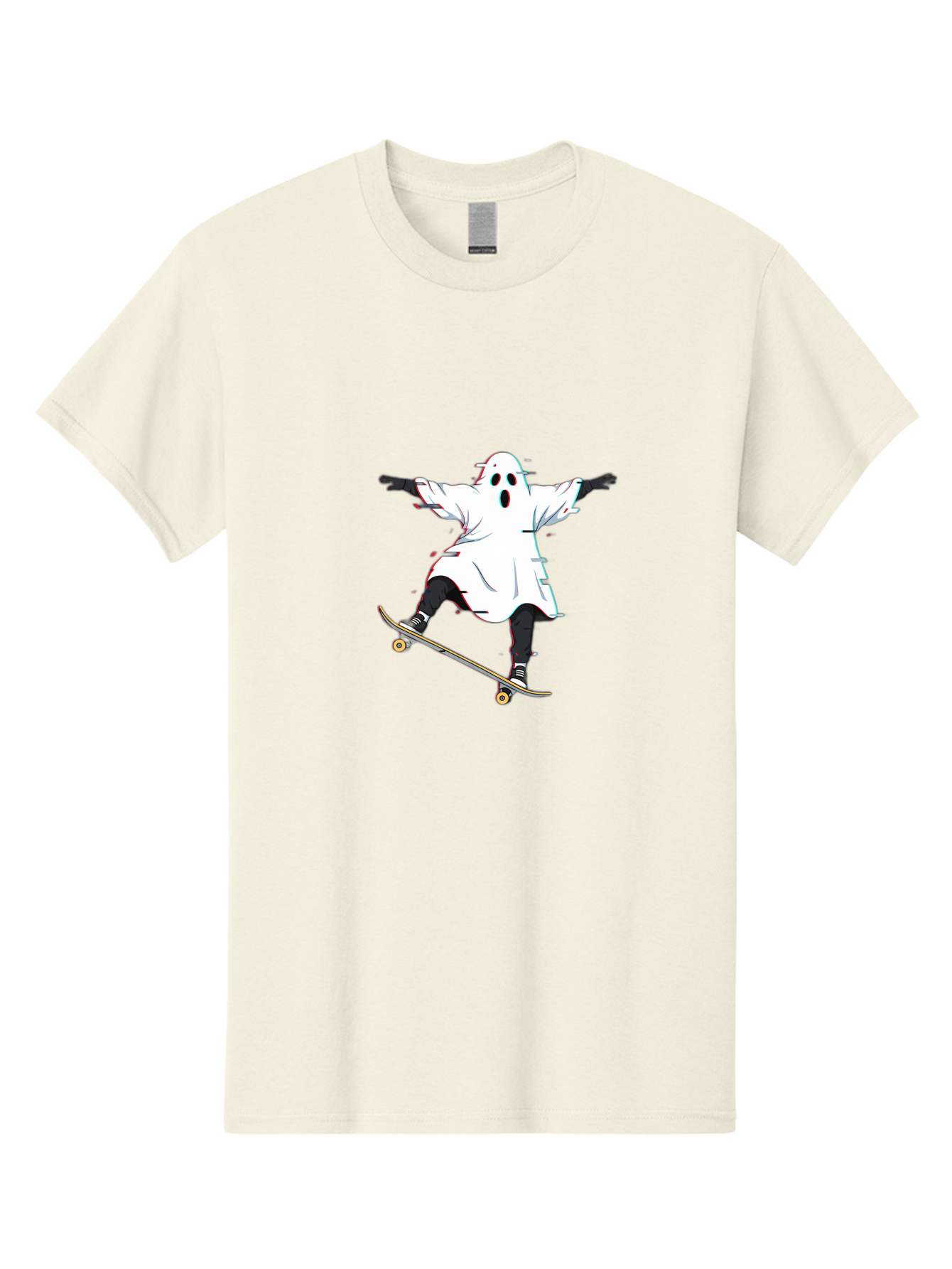 Ghost-Skateboarder-3 Men'S Graphic Tee, 100% Cotton, Comfortable Casual Summer Wear, Machine Washable, Vintage Camera, Old Camera, Antique Camera, Black Camera, Classic Photography, Photography Equipment, Nostalgic Device, Film Camera, Bam525