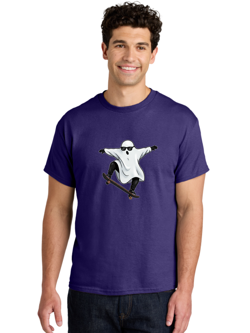 Ghost-Skateboarder Men'S Graphic Tee, 100% Cotton, Comfortable Casual Summer Wear, Machine Washable, Vintage Camera, Old Camera, Antique Camera, Black Camera, Classic Photography, Photography Equipment, Nostalgic Device, Film Camera, Bam527