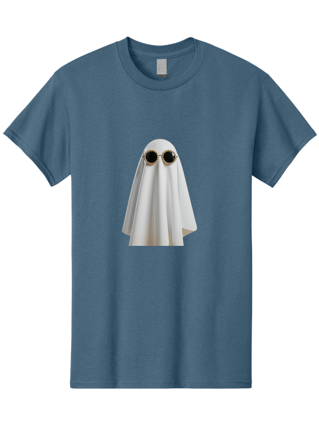 Ghost-Sunglasses-2 Men'S Graphic Tee, 100% Cotton, Comfortable Casual Summer Wear, Machine Washable, Vintage Camera, Old Camera, Antique Camera, Black Camera, Classic Photography, Photography Equipment, Nostalgic Device, Film Camera, Bam529