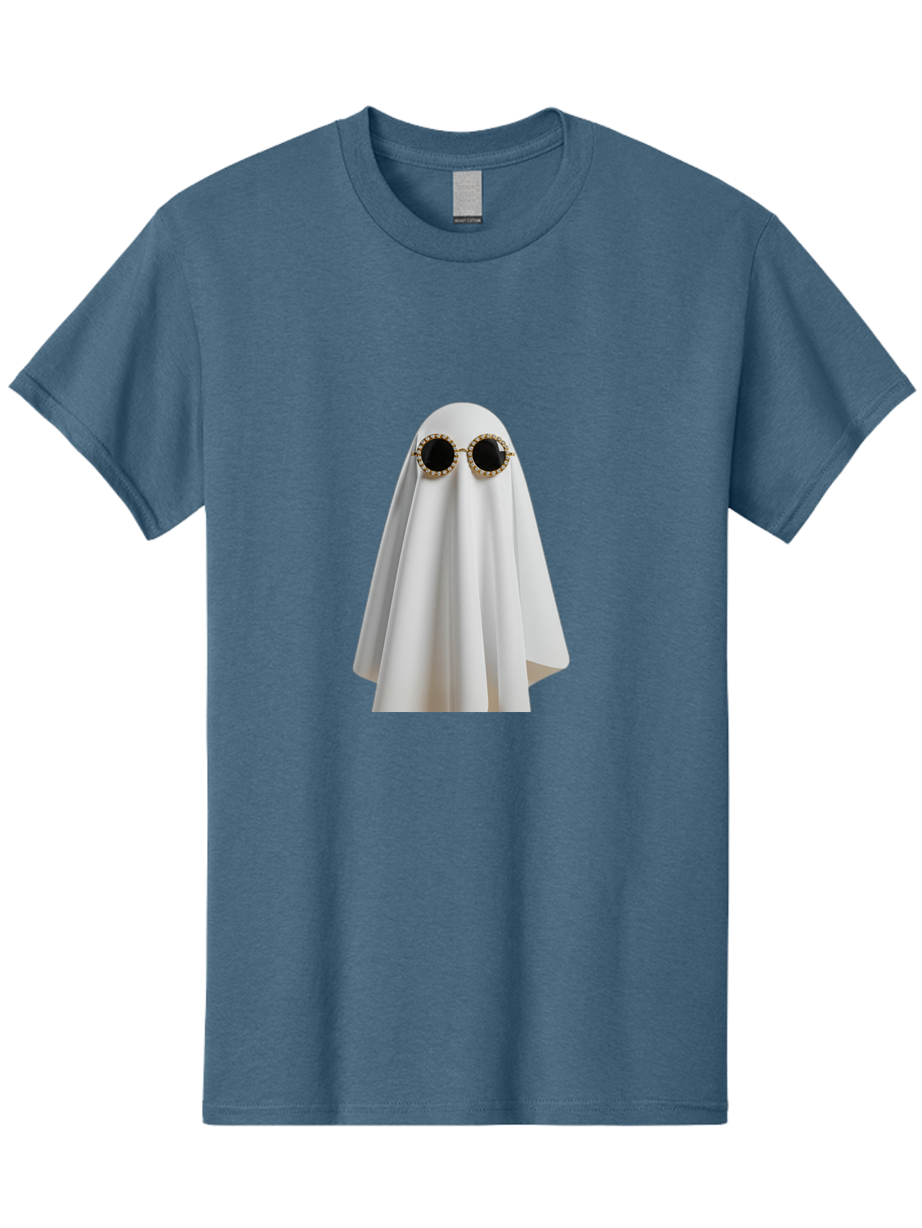 Ghost-Sunglasses-2 Men'S Graphic Tee, 100% Cotton, Comfortable Casual Summer Wear, Machine Washable, Vintage Camera, Old Camera, Antique Camera, Black Camera, Classic Photography, Photography Equipment, Nostalgic Device, Film Camera, Bam529