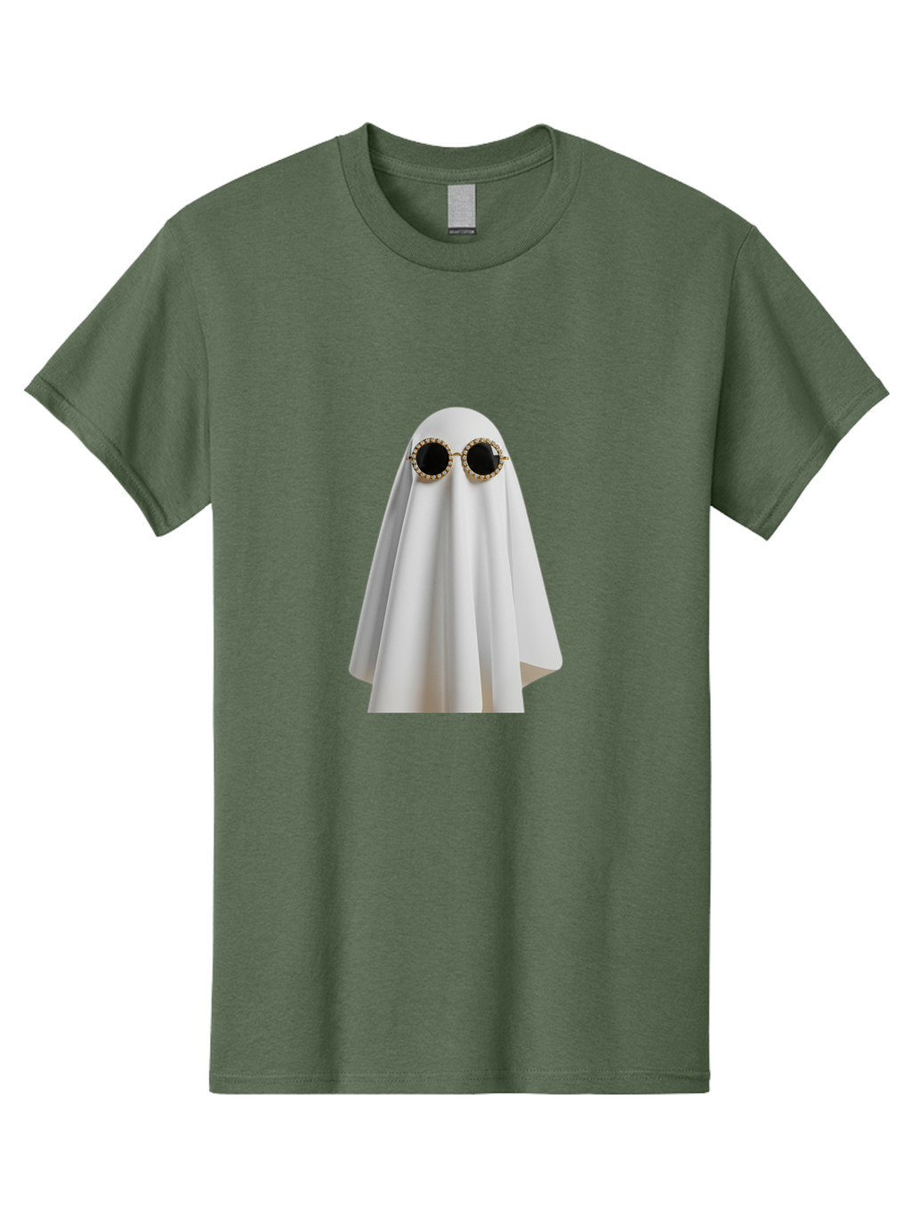 Ghost-Sunglasses-2 Men'S Graphic Tee, 100% Cotton, Comfortable Casual Summer Wear, Machine Washable, Vintage Camera, Old Camera, Antique Camera, Black Camera, Classic Photography, Photography Equipment, Nostalgic Device, Film Camera, Bam529
