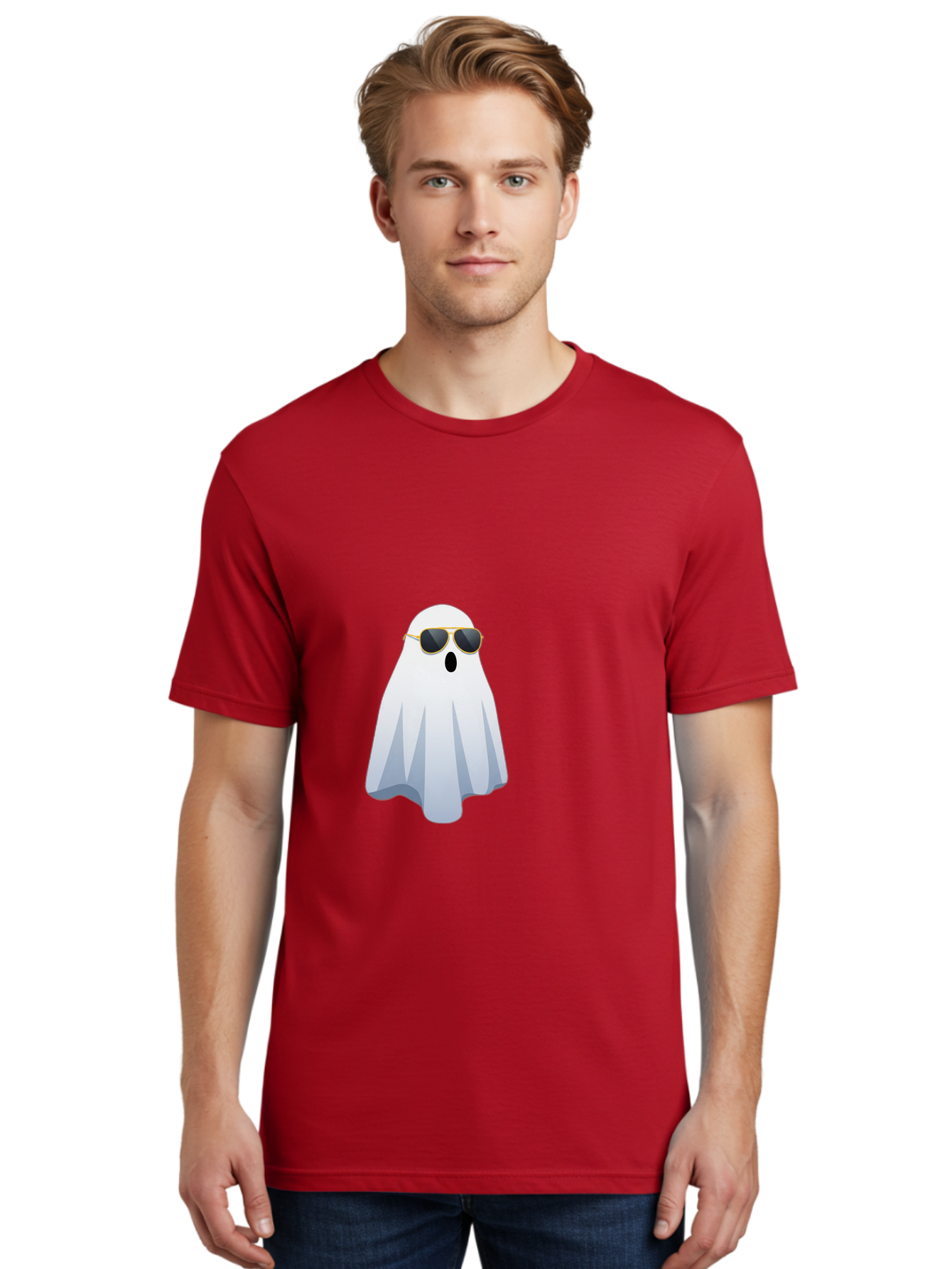 Ghost-Sunglasses Men'S Graphic Tee, 100% Cotton, Comfortable Casual Summer Wear, Machine Washable, Vintage Camera, Old Camera, Antique Camera, Black Camera, Classic Photography, Photography Equipment, Nostalgic Device, Film Camera, Camera Art Bam531