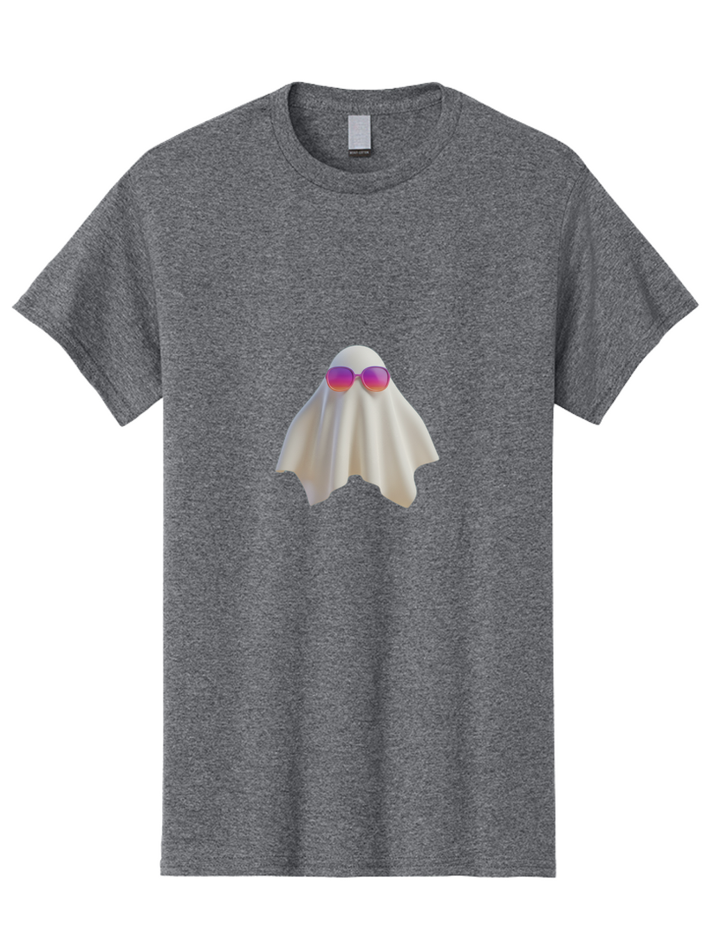 Ghost-Wearing-Sunglasses Men'S Graphic Tee, 100% Cotton, Comfortable Casual Summer Wear, Machine Washable, Vintage Camera, Old Camera, Antique Camera, Black Camera, Classic Photography, Photography Equipment, Nostalgic Device, Film Camera, Bam533