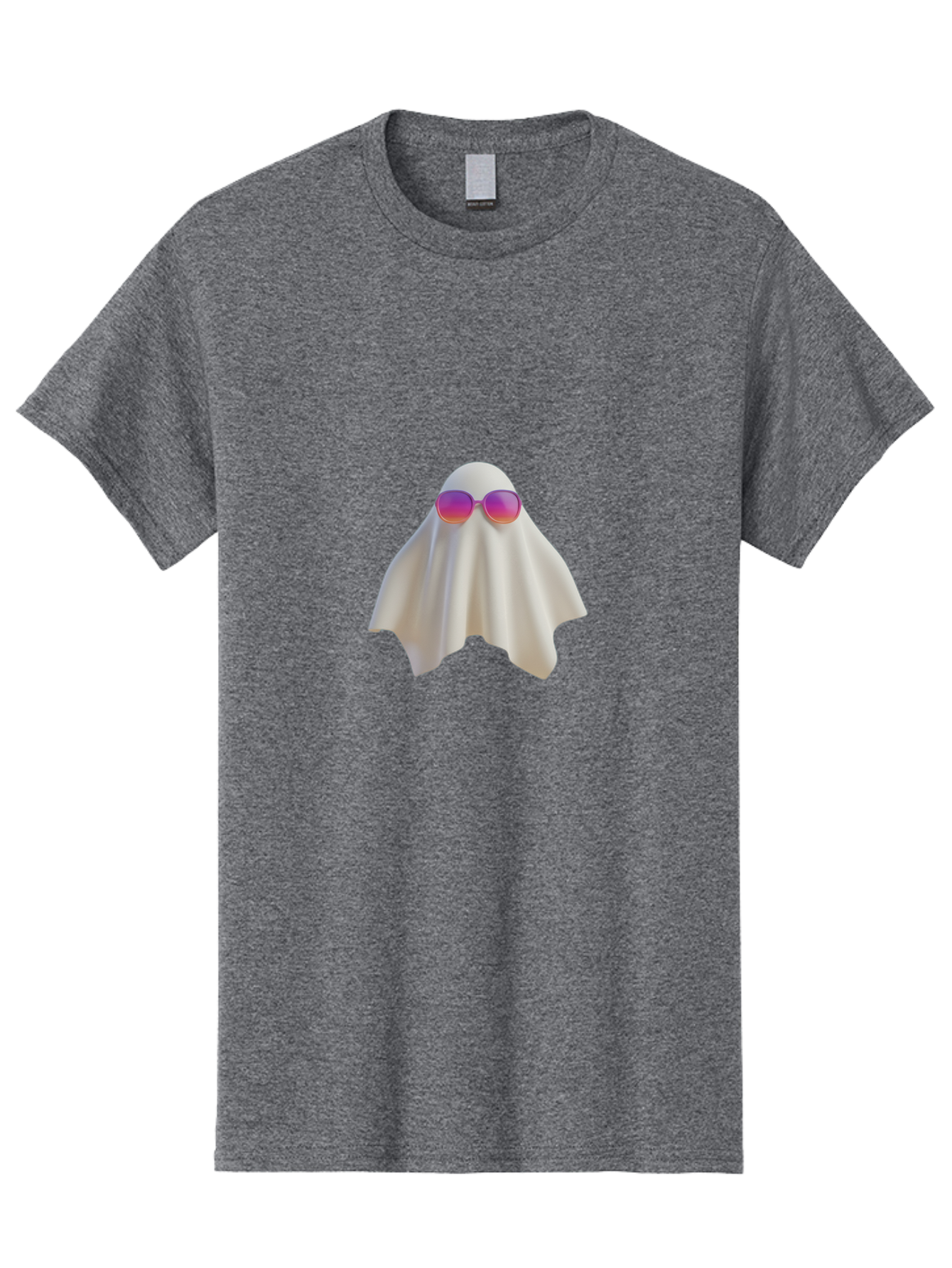 Ghost-Wearing-Sunglasses Men'S Graphic Tee, 100% Cotton, Comfortable Casual Summer Wear, Machine Washable, Vintage Camera, Old Camera, Antique Camera, Black Camera, Classic Photography, Photography Equipment, Nostalgic Device, Film Camera, Bam533