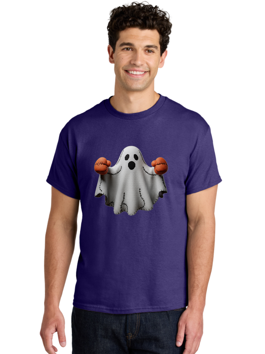 Ghost-With-Boxing-Gloves Men'S Graphic Tee, 100% Cotton, Comfortable Casual Summer Wear, Machine Washable, Vintage Camera, Old Camera, Antique Camera, Black Camera, Classic Photography, Photography Equipment, Nostalgic Device, Film Camera, Bam534