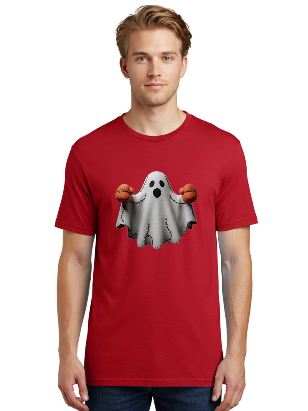 Ghost-With-Boxing-Gloves Men'S Graphic Tee, 100% Cotton, Comfortable Casual Summer Wear, Machine Washable, Vintage Camera, Old Camera, Antique Camera, Black Camera, Classic Photography, Photography Equipment, Nostalgic Device, Film Camera, Bam534