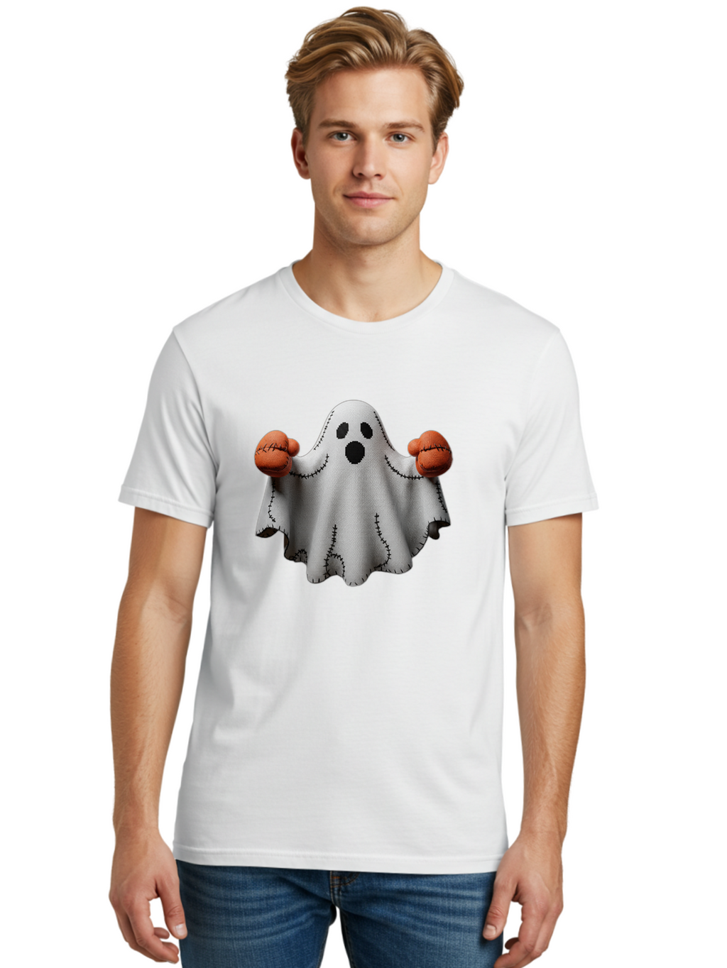 Ghost-With-Boxing-Gloves Men'S Graphic Tee, 100% Cotton, Comfortable Casual Summer Wear, Machine Washable, Vintage Camera, Old Camera, Antique Camera, Black Camera, Classic Photography, Photography Equipment, Nostalgic Device, Film Camera, Bam534