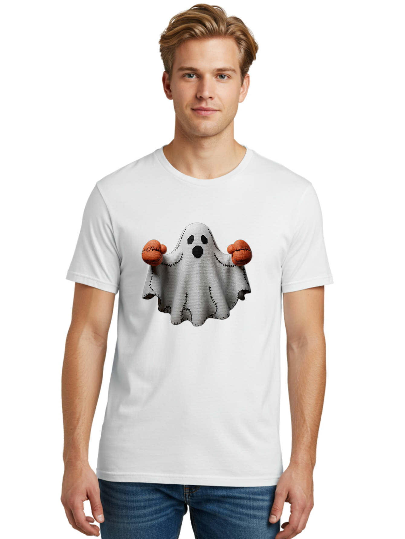 Ghost-With-Boxing-Gloves Men'S Graphic Tee, 100% Cotton, Comfortable Casual Summer Wear, Machine Washable, Vintage Camera, Old Camera, Antique Camera, Black Camera, Classic Photography, Photography Equipment, Nostalgic Device, Film Camera, Bam534