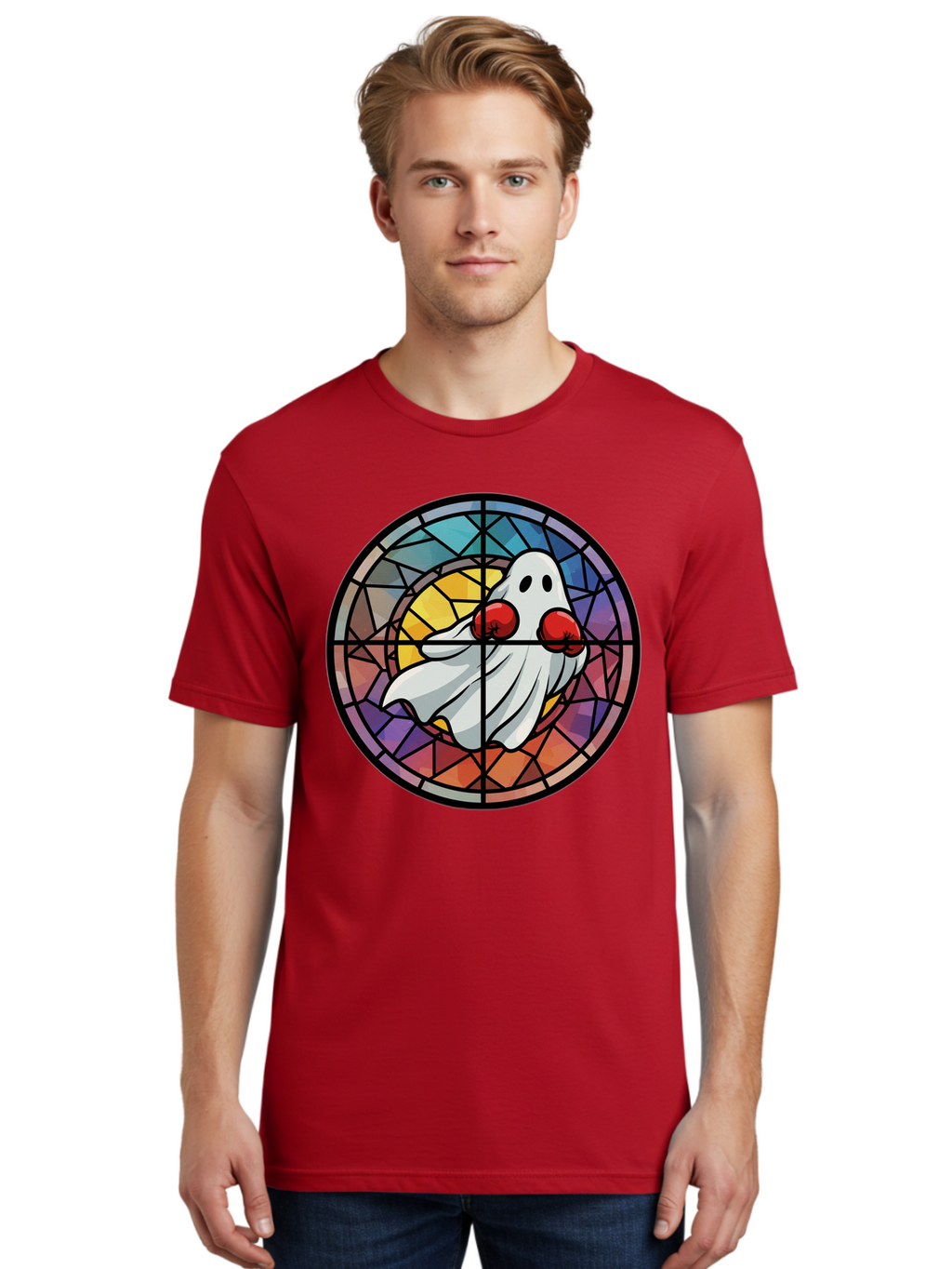 Ghost-With-Red-Circles Men'S Graphic Tee, 100% Cotton, Comfortable Casual Summer Wear, Machine Washable, Vintage Camera, Old Camera, Antique Camera, Black Camera, Classic Photography, Photography Equipment, Nostalgic Device, Film Camera, Bam535