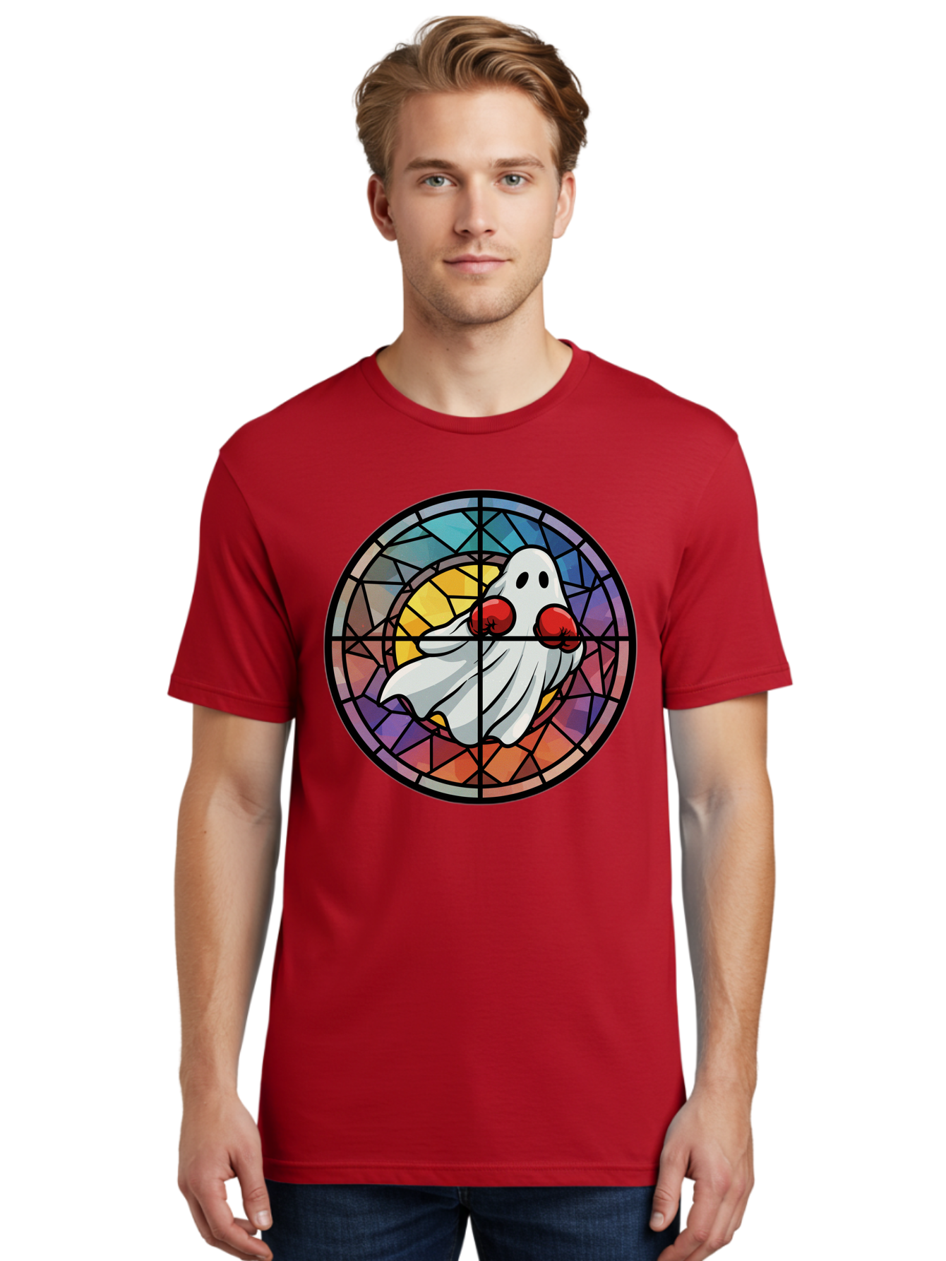 Ghost-With-Red-Circles Men'S Graphic Tee, 100% Cotton, Comfortable Casual Summer Wear, Machine Washable, Vintage Camera, Old Camera, Antique Camera, Black Camera, Classic Photography, Photography Equipment, Nostalgic Device, Film Camera, Bam535