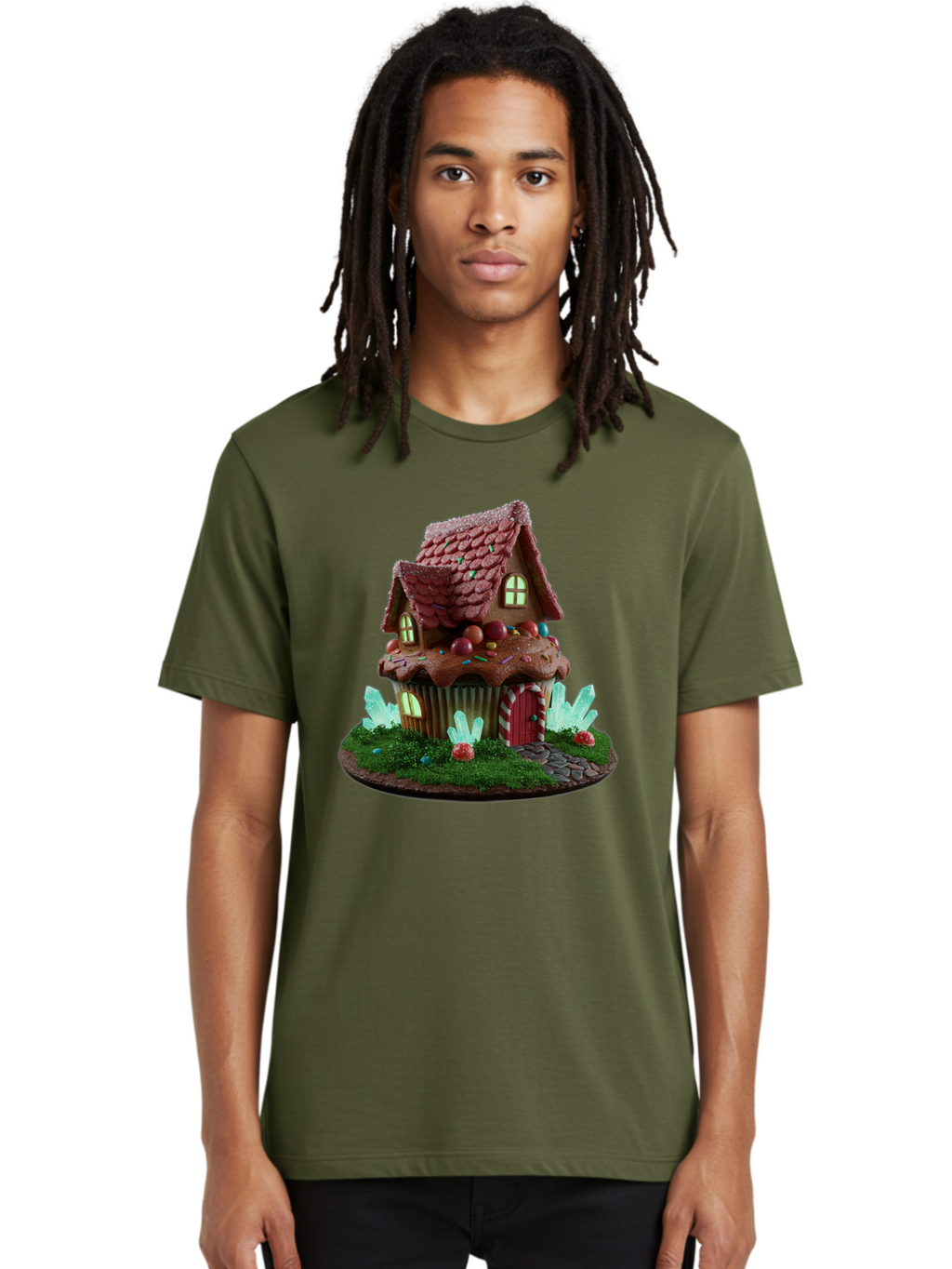 Gingerbread-House-Cupcake Men'S Graphic Tee, 100% Cotton, Comfortable Casual Summer Wear, Machine Washable, Vintage Camera, Old Camera, Antique Camera, Black Camera, Classic Photography, Photography Equipment, Nostalgic Device, Film Camera, Bam539