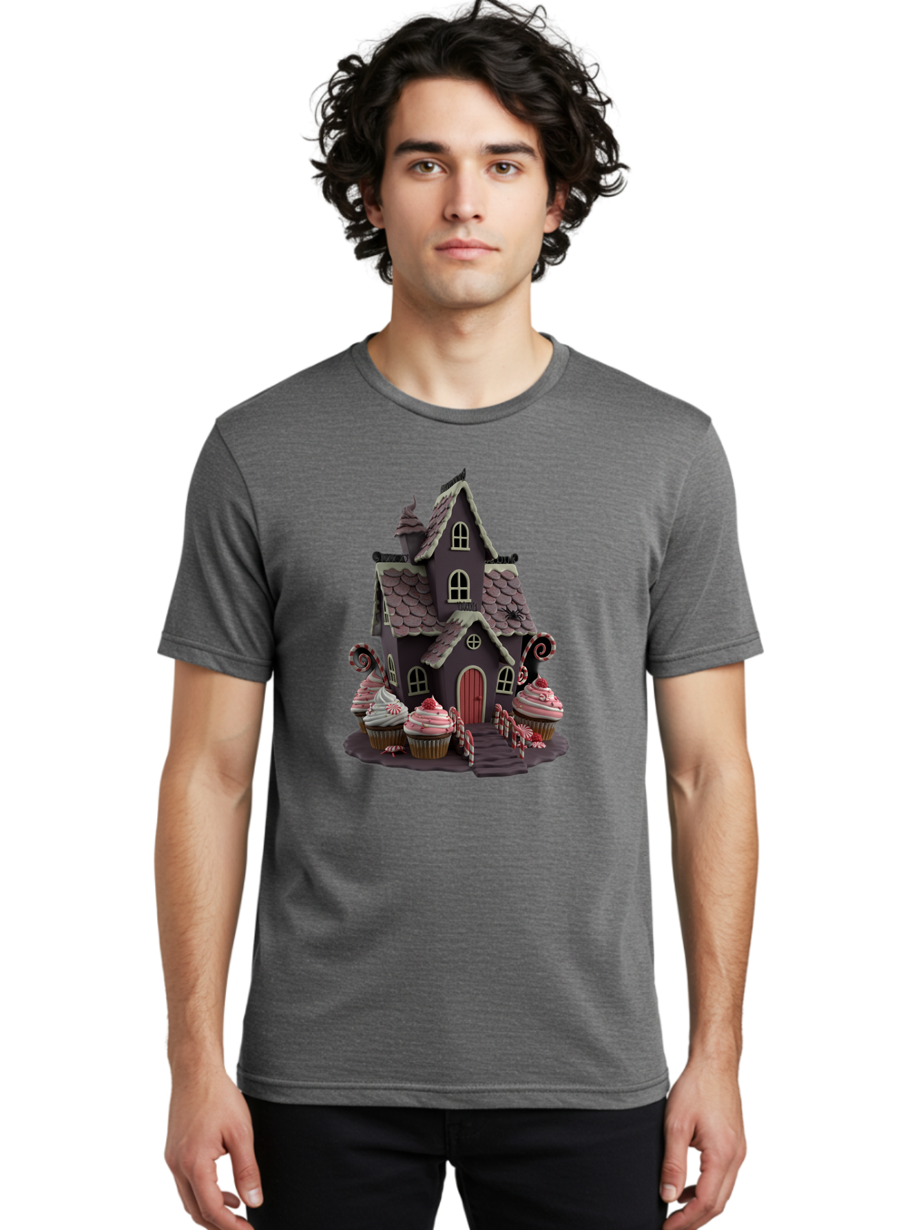 Gingerbread-House Men'S Graphic Tee, 100% Cotton, Comfortable Casual Summer Wear, Machine Washable, Vintage Camera, Old Camera, Antique Camera, Black Camera, Classic Photography, Photography Equipment, Nostalgic Device, Film Camera, Camera Art Bam541