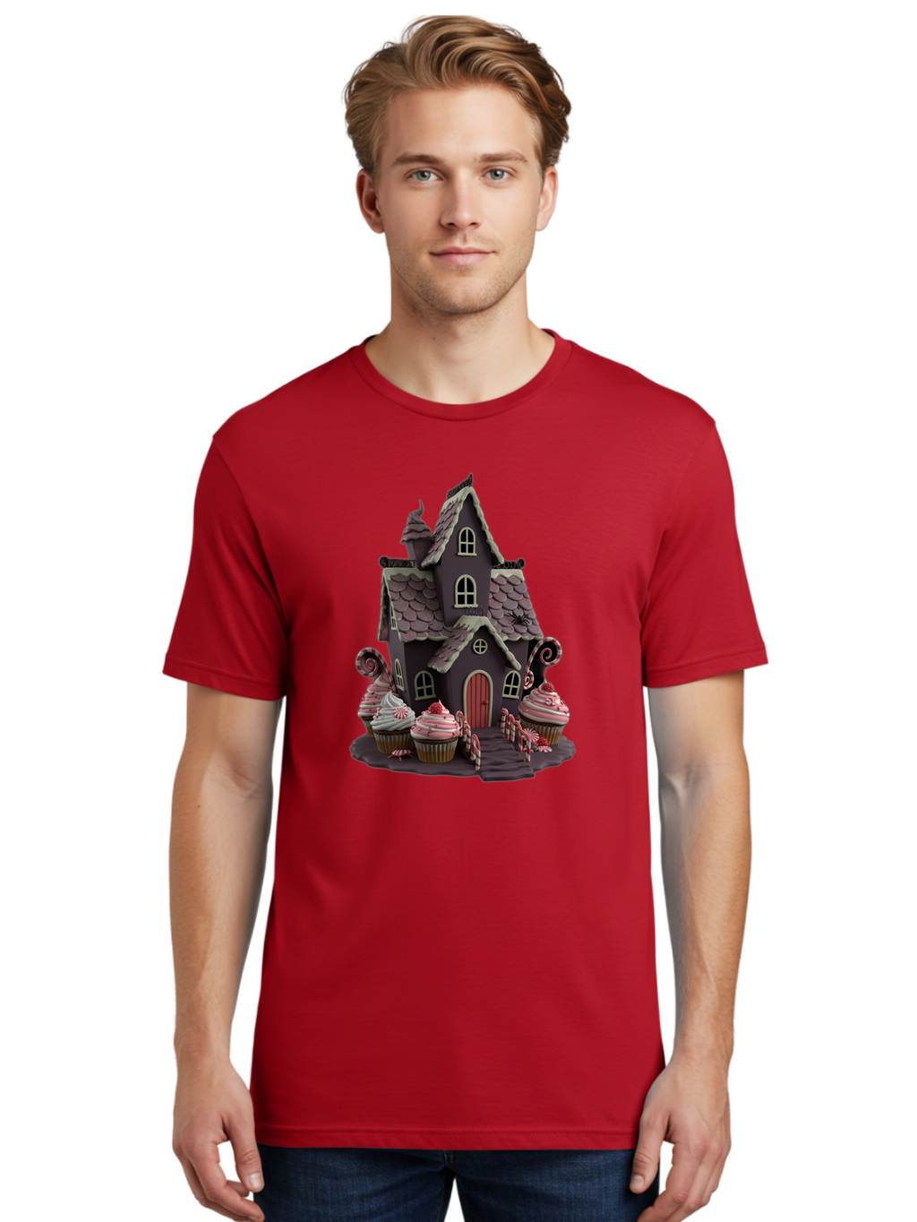 Gingerbread-House Men'S Graphic Tee, 100% Cotton, Comfortable Casual Summer Wear, Machine Washable, Vintage Camera, Old Camera, Antique Camera, Black Camera, Classic Photography, Photography Equipment, Nostalgic Device, Film Camera, Camera Art Bam541