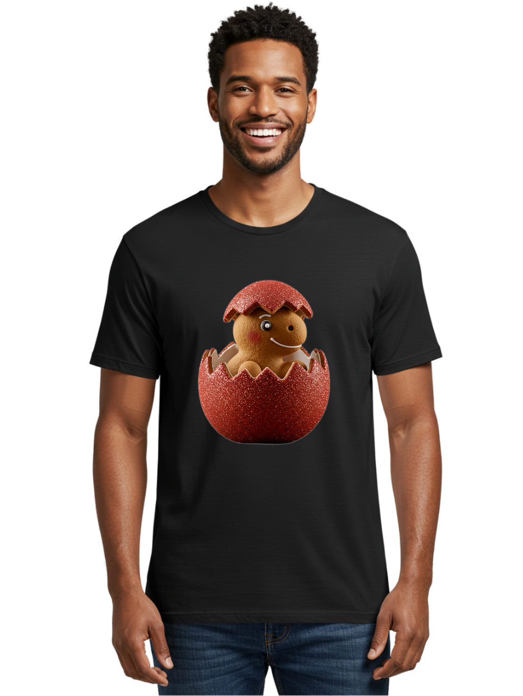 Gingerbread-Man-Hatching Men'S Graphic Tee, 100% Cotton, Comfortable Casual Summer Wear, Machine Washable, Vintage Camera, Old Camera, Antique Camera, Black Camera, Classic Photography, Photography Equipment, Nostalgic Device, Film Camera, Bam542