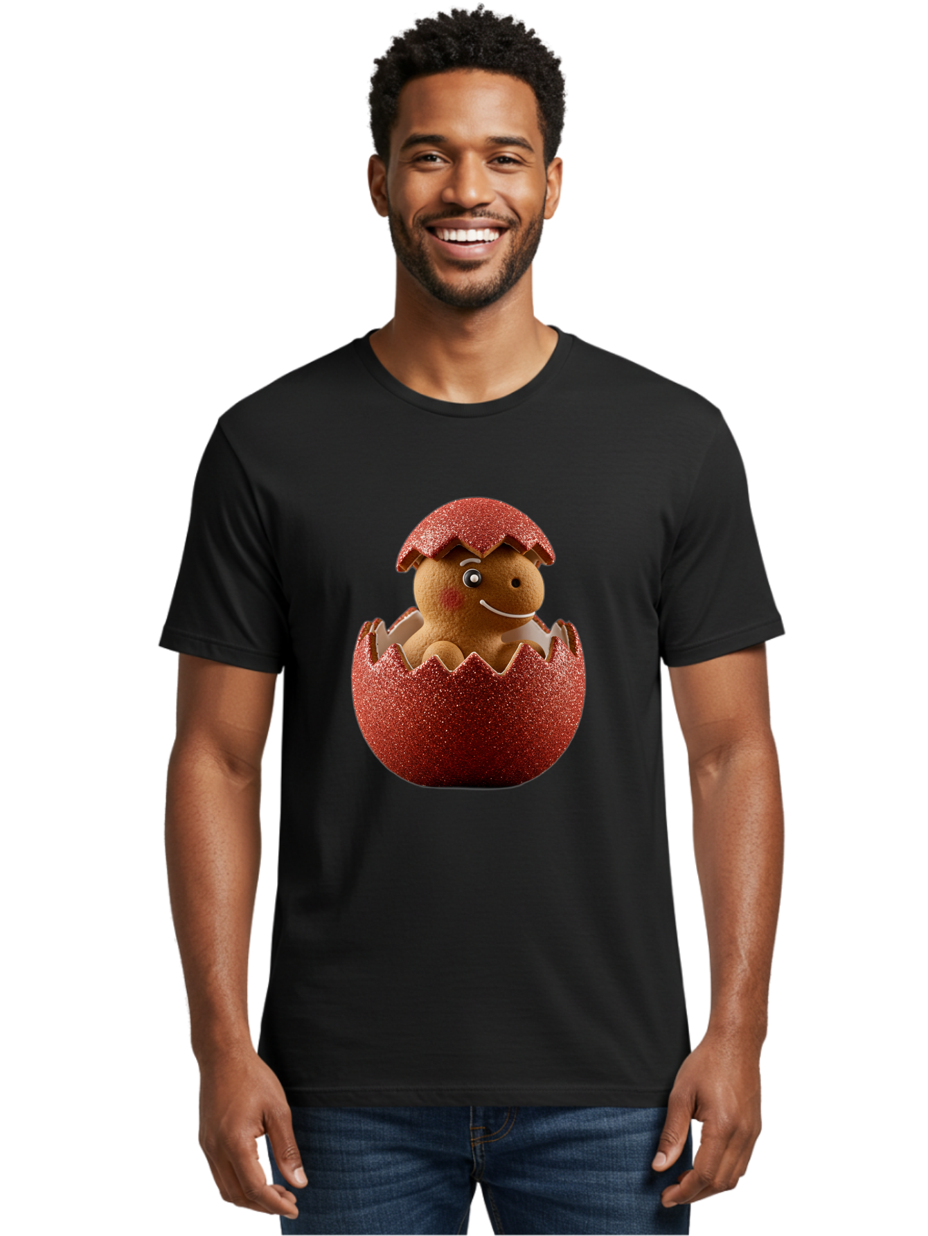 Gingerbread-Man-Hatching Men'S Graphic Tee, 100% Cotton, Comfortable Casual Summer Wear, Machine Washable, Vintage Camera, Old Camera, Antique Camera, Black Camera, Classic Photography, Photography Equipment, Nostalgic Device, Film Camera, Bam542