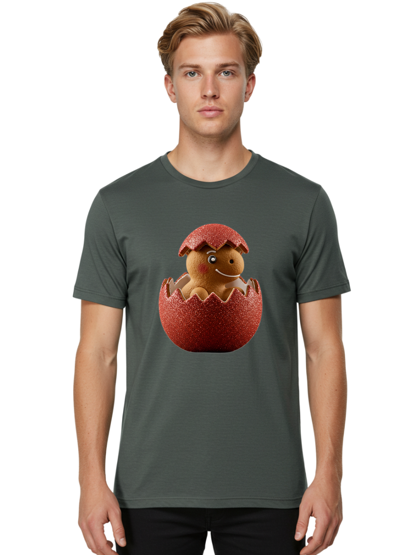 Gingerbread-Man-Hatching Men'S Graphic Tee, 100% Cotton, Comfortable Casual Summer Wear, Machine Washable, Vintage Camera, Old Camera, Antique Camera, Black Camera, Classic Photography, Photography Equipment, Nostalgic Device, Film Camera, Bam542