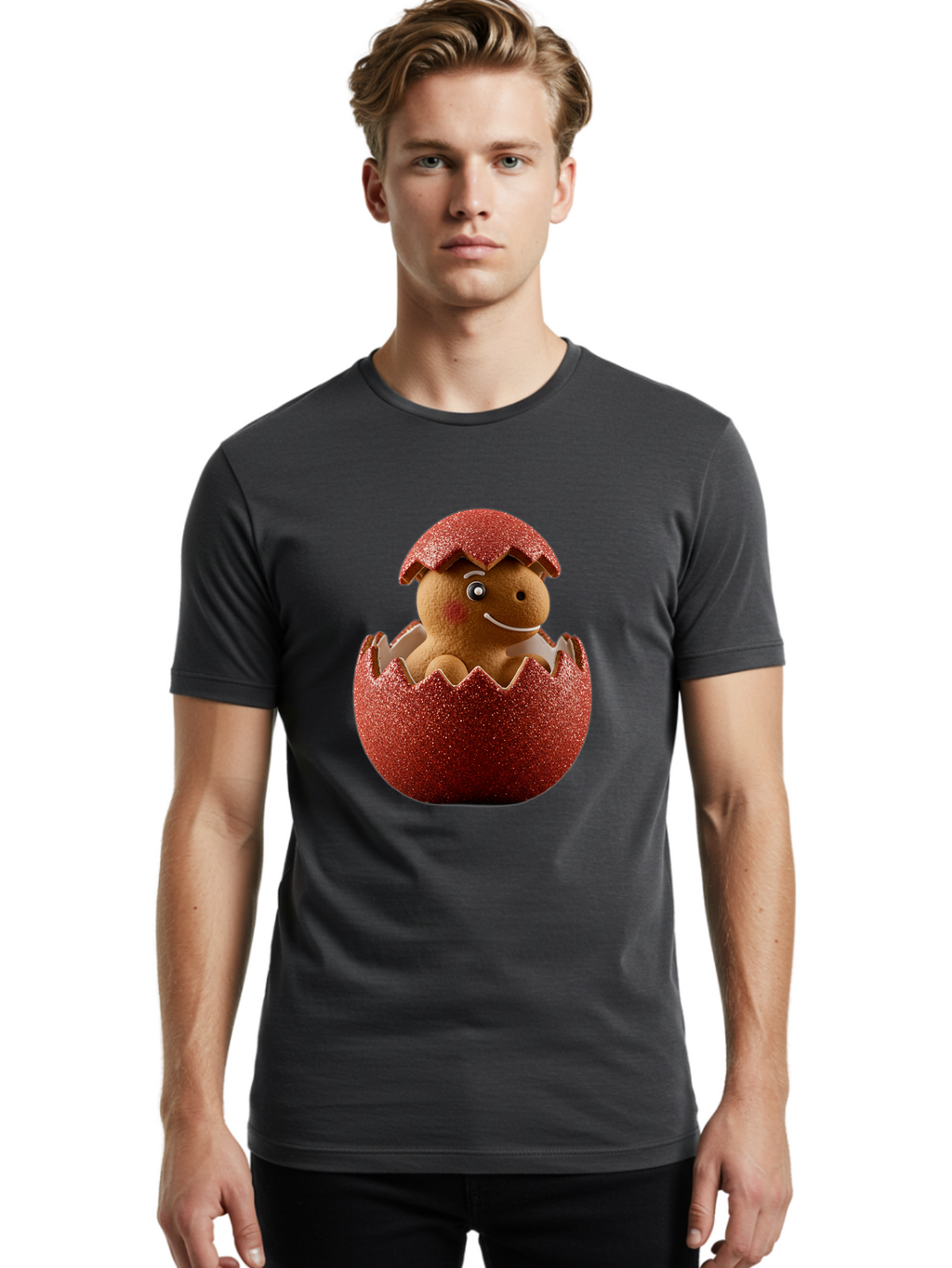 Gingerbread-Man-Hatching Men'S Graphic Tee, 100% Cotton, Comfortable Casual Summer Wear, Machine Washable, Vintage Camera, Old Camera, Antique Camera, Black Camera, Classic Photography, Photography Equipment, Nostalgic Device, Film Camera, Bam542