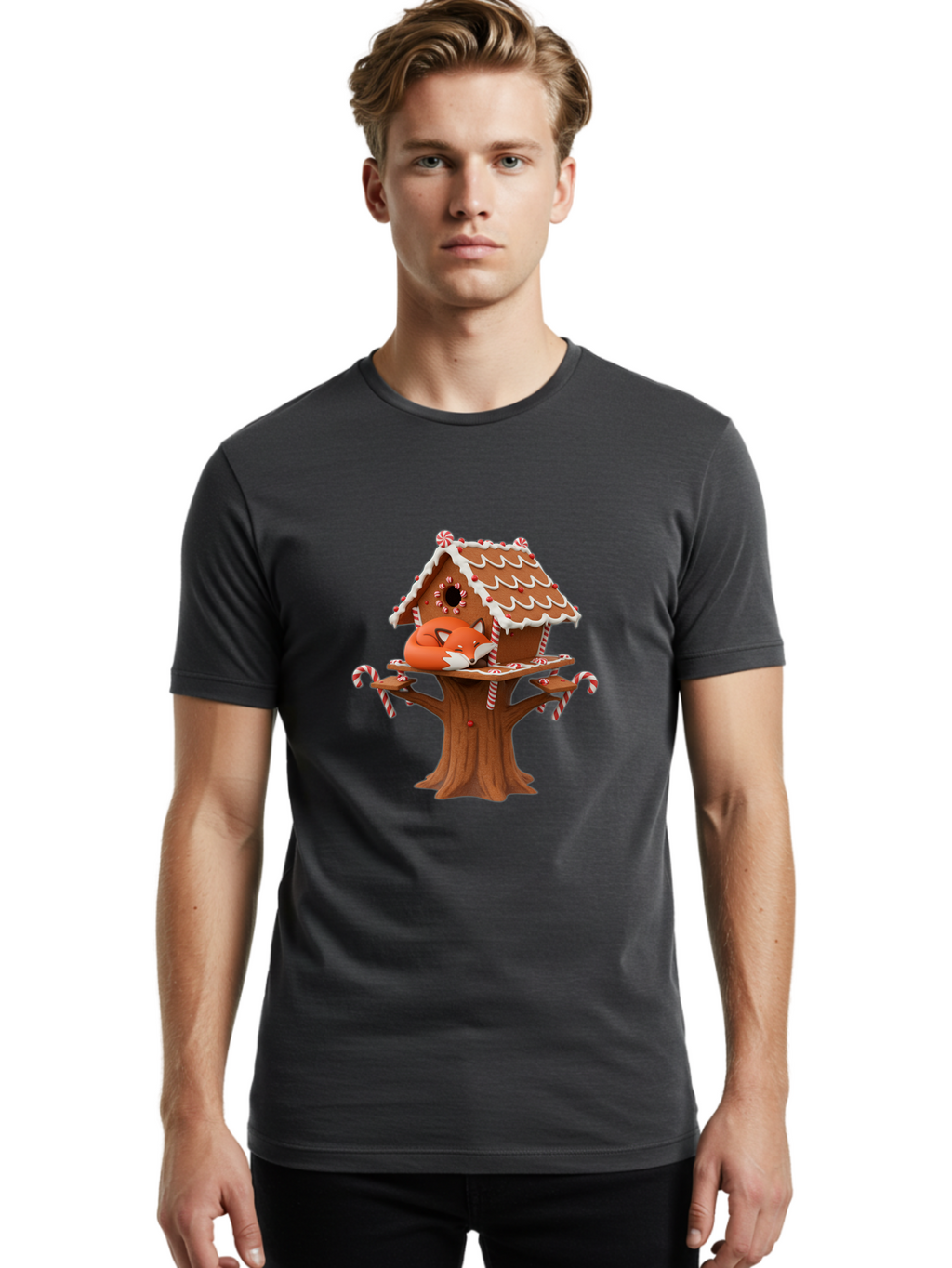 Gingerbread-Treehouse Men'S Graphic Tee, 100% Cotton, Comfortable Casual Summer Wear, Machine Washable, Vintage Camera, Old Camera, Antique Camera, Black Camera, Classic Photography, Photography Equipment, Nostalgic Device, Film Camera, Bam543