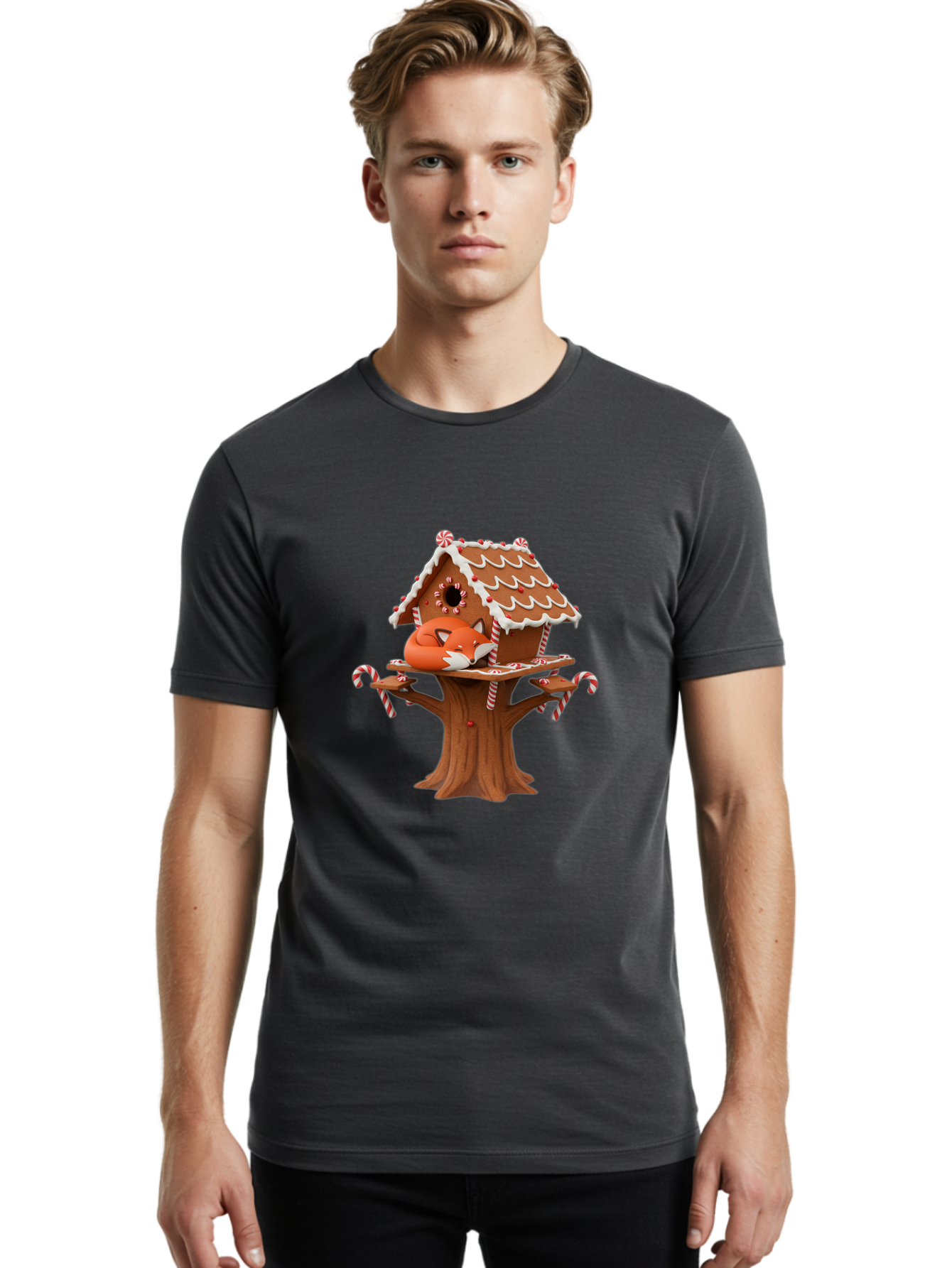 Gingerbread-Treehouse Men'S Graphic Tee, 100% Cotton, Comfortable Casual Summer Wear, Machine Washable, Vintage Camera, Old Camera, Antique Camera, Black Camera, Classic Photography, Photography Equipment, Nostalgic Device, Film Camera, Bam543