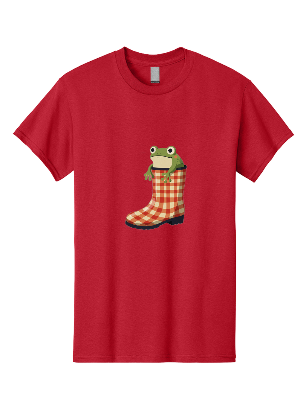 Gingham-Boot-Frog Men'S Graphic Tee, 100% Cotton, Comfortable Casual Summer Wear, Machine Washable, Vintage Camera, Old Camera, Antique Camera, Black Camera, Classic Photography, Photography Equipment, Nostalgic Device, Film Camera, Camera Art Bam544