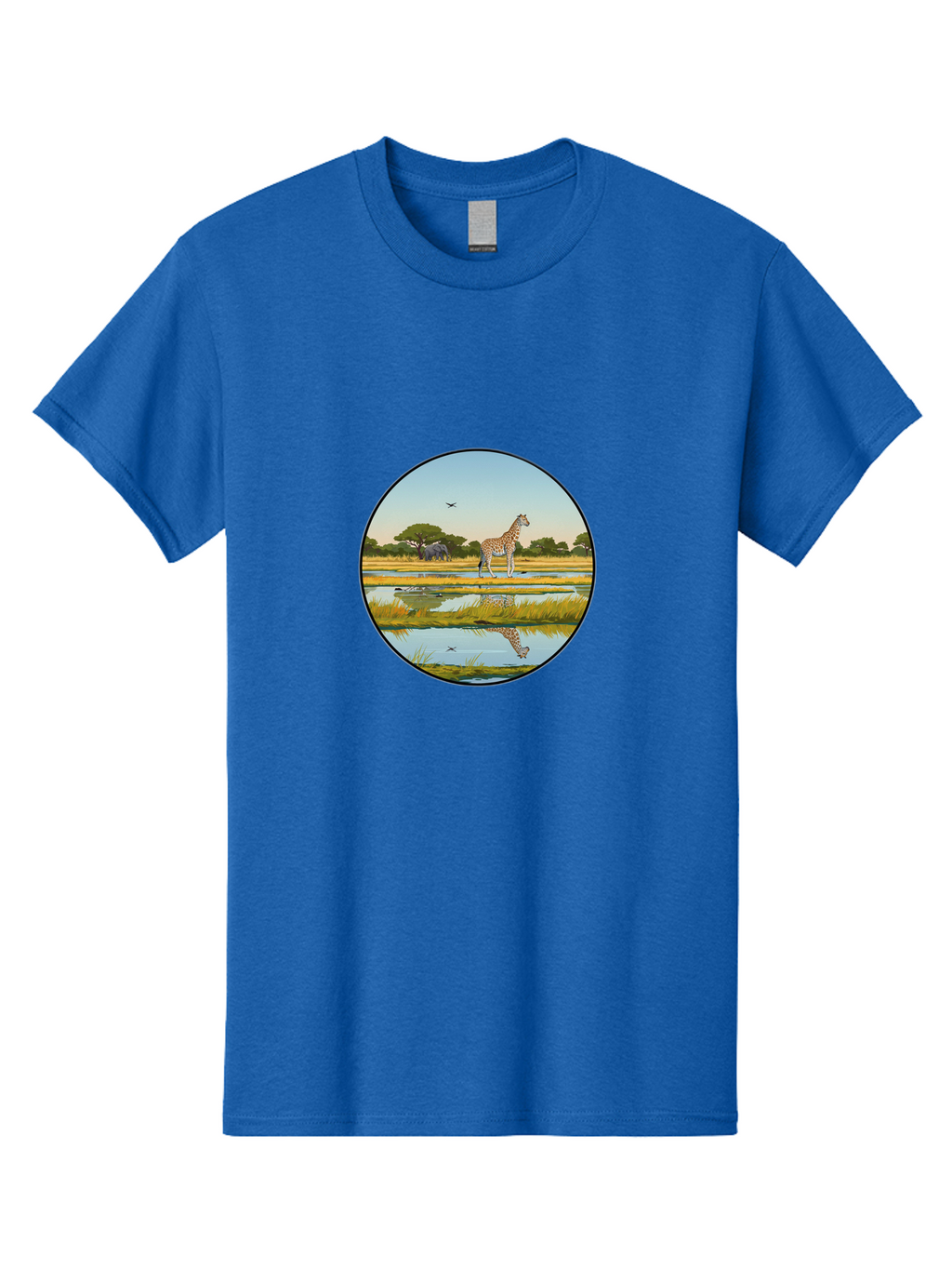Giraffe-Scene Men'S Graphic Tee, 100% Cotton, Comfortable Casual Summer Wear, Machine Washable, Vintage Camera, Old Camera, Antique Camera, Black Camera, Classic Photography, Photography Equipment, Nostalgic Device, Film Camera, Camera Art Bam545