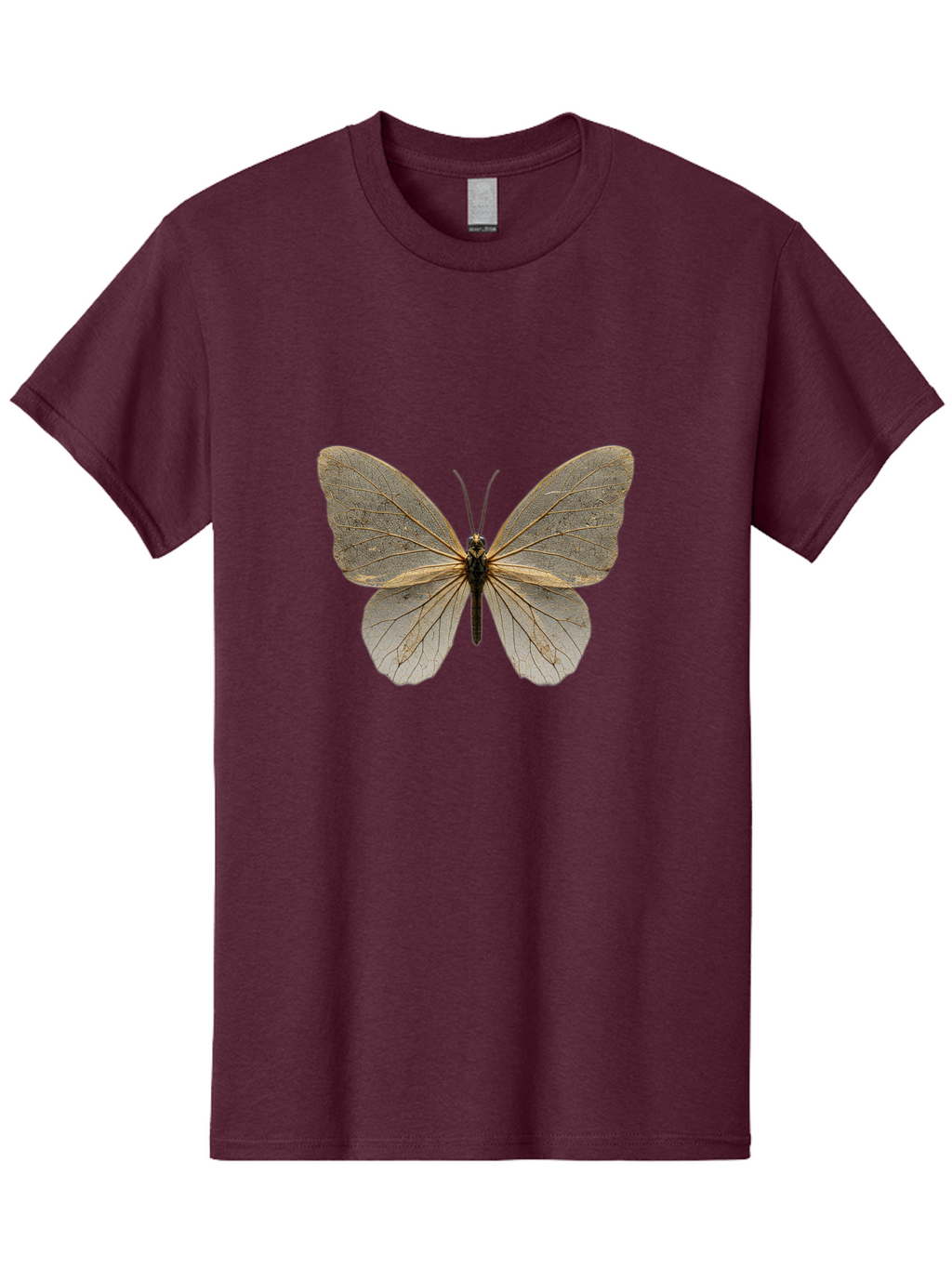 Glasswing-Butterfly Men'S Graphic Tee, 100% Cotton, Comfortable Casual Summer Wear, Machine Washable, Vintage Camera, Old Camera, Antique Camera, Black Camera, Classic Photography, Photography Equipment, Nostalgic Device, Film Camera, Bam547