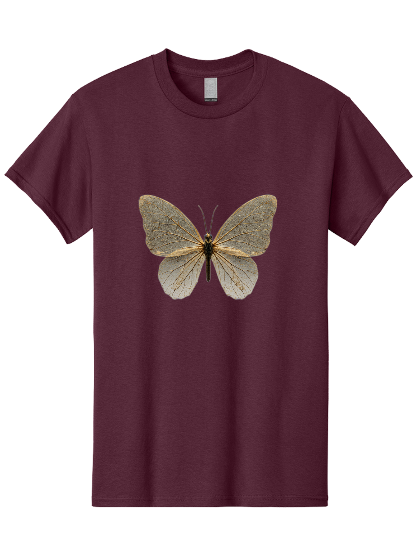 Glasswing-Butterfly Men'S Graphic Tee, 100% Cotton, Comfortable Casual Summer Wear, Machine Washable, Vintage Camera, Old Camera, Antique Camera, Black Camera, Classic Photography, Photography Equipment, Nostalgic Device, Film Camera, Bam547