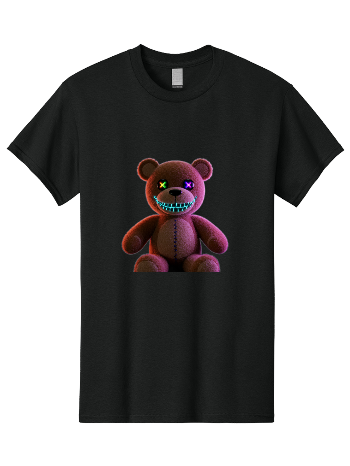 Glowing-Eyes-Teddy-Bear Men'S Graphic Tee, 100% Cotton, Comfortable Casual Summer Wear, Machine Washable, Vintage Camera, Old Camera, Antique Camera, Black Camera, Classic Photography, Photography Equipment, Nostalgic Device, Film Camera, Bam552