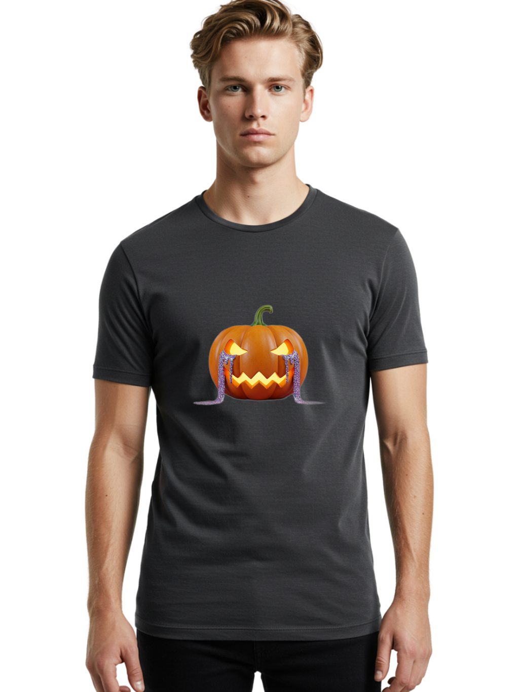 Glowing-Jack-O-Lantern Men'S Graphic Tee, 100% Cotton, Comfortable Casual Summer Wear, Machine Washable, Vintage Camera, Old Camera, Antique Camera, Black Camera, Classic Photography, Photography Equipment, Nostalgic Device, Film Camera, Bam553