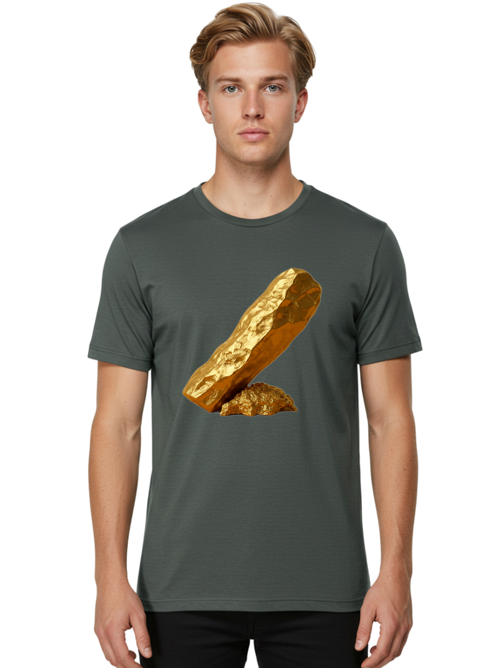 Gold-Nuggets Men'S Graphic Tee, 100% Cotton, Comfortable Casual Summer Wear, Machine Washable, Vintage Camera, Old Camera, Antique Camera, Black Camera, Classic Photography, Photography Equipment, Nostalgic Device, Film Camera, Camera Art Bam556