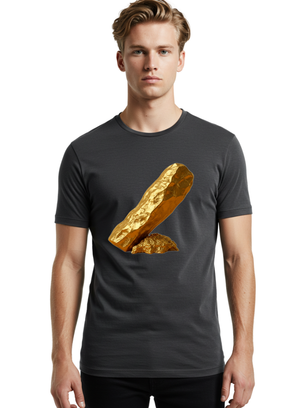 Gold-Nuggets Men'S Graphic Tee, 100% Cotton, Comfortable Casual Summer Wear, Machine Washable, Vintage Camera, Old Camera, Antique Camera, Black Camera, Classic Photography, Photography Equipment, Nostalgic Device, Film Camera, Camera Art Bam556