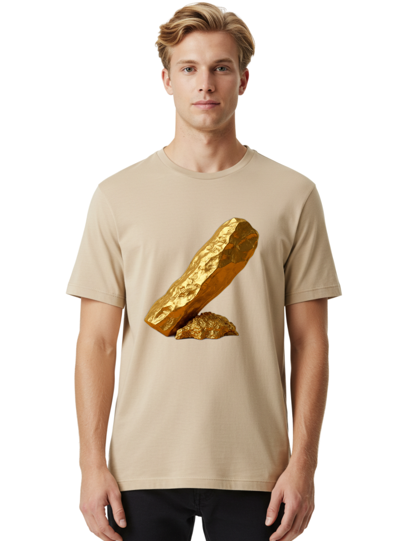 Gold-Nuggets Men'S Graphic Tee, 100% Cotton, Comfortable Casual Summer Wear, Machine Washable, Vintage Camera, Old Camera, Antique Camera, Black Camera, Classic Photography, Photography Equipment, Nostalgic Device, Film Camera, Camera Art Bam556