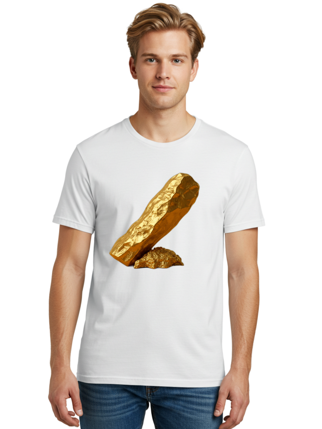 Gold-Nuggets Men'S Graphic Tee, 100% Cotton, Comfortable Casual Summer Wear, Machine Washable, Vintage Camera, Old Camera, Antique Camera, Black Camera, Classic Photography, Photography Equipment, Nostalgic Device, Film Camera, Camera Art Bam556