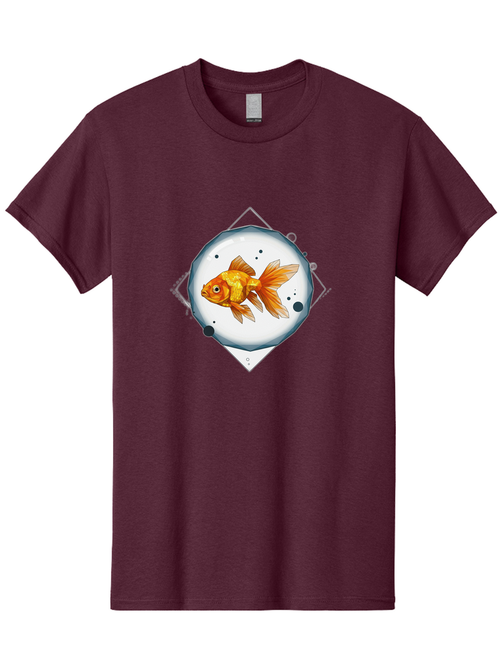Goldfish-1 Men'S Graphic Tee, 100% Cotton, Comfortable Casual Summer Wear, Machine Washable, Vintage Camera, Old Camera, Antique Camera, Black Camera, Classic Photography, Photography Equipment, Nostalgic Device, Film Camera, Camera Art Bam560