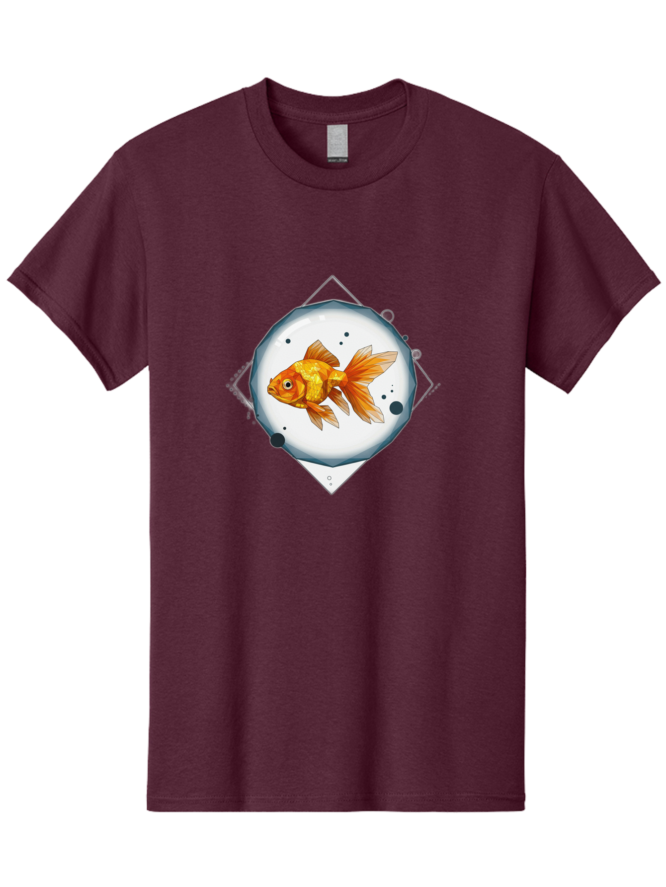 Goldfish-1 Men'S Graphic Tee, 100% Cotton, Comfortable Casual Summer Wear, Machine Washable, Vintage Camera, Old Camera, Antique Camera, Black Camera, Classic Photography, Photography Equipment, Nostalgic Device, Film Camera, Camera Art Bam560