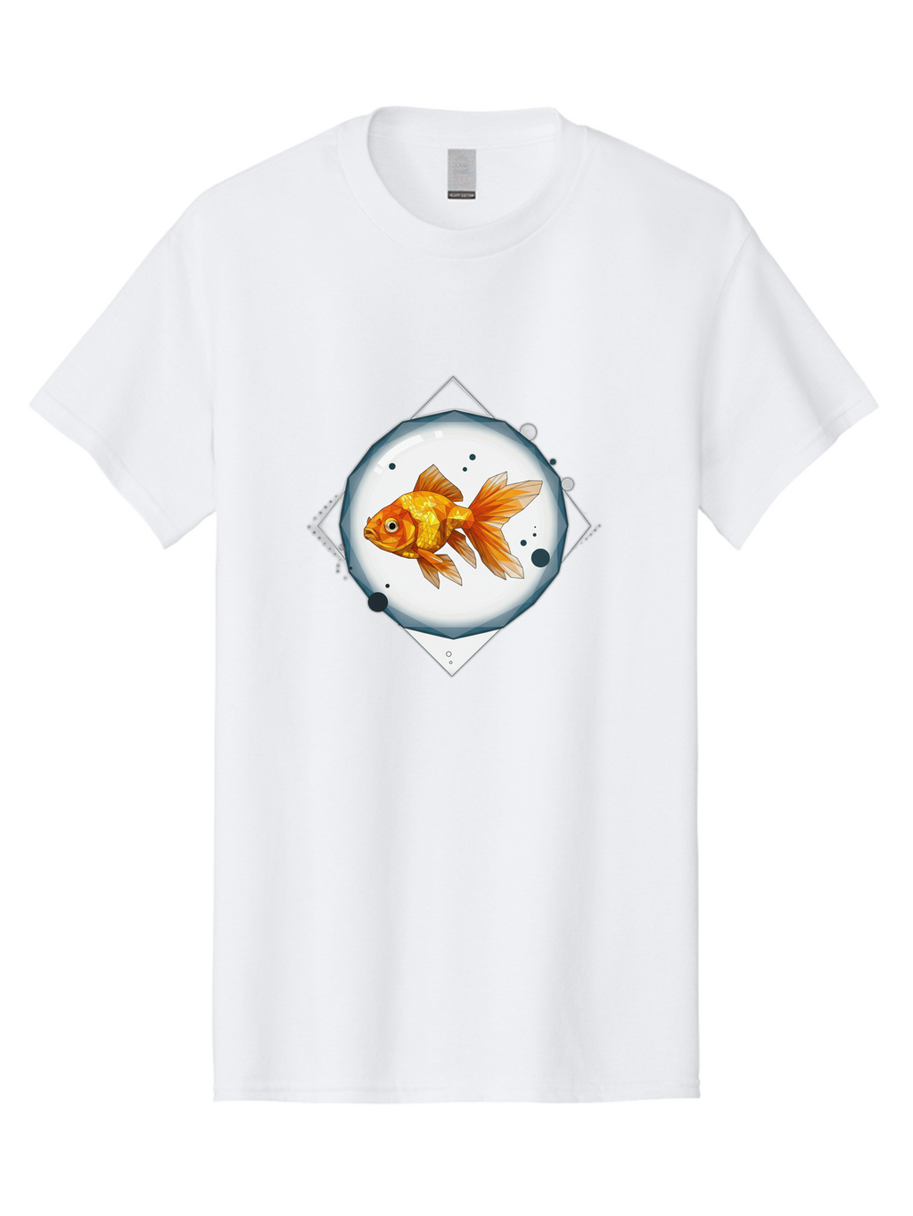 Goldfish-1 Men'S Graphic Tee, 100% Cotton, Comfortable Casual Summer Wear, Machine Washable, Vintage Camera, Old Camera, Antique Camera, Black Camera, Classic Photography, Photography Equipment, Nostalgic Device, Film Camera, Camera Art Bam560