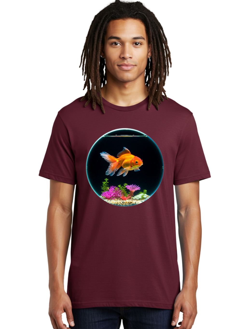 Goldfish-Bowl Men'S Graphic Tee, 100% Cotton, Comfortable Casual Summer Wear, Machine Washable, Vintage Camera, Old Camera, Antique Camera, Black Camera, Classic Photography, Photography Equipment, Nostalgic Device, Film Camera, Camera Art Bam561