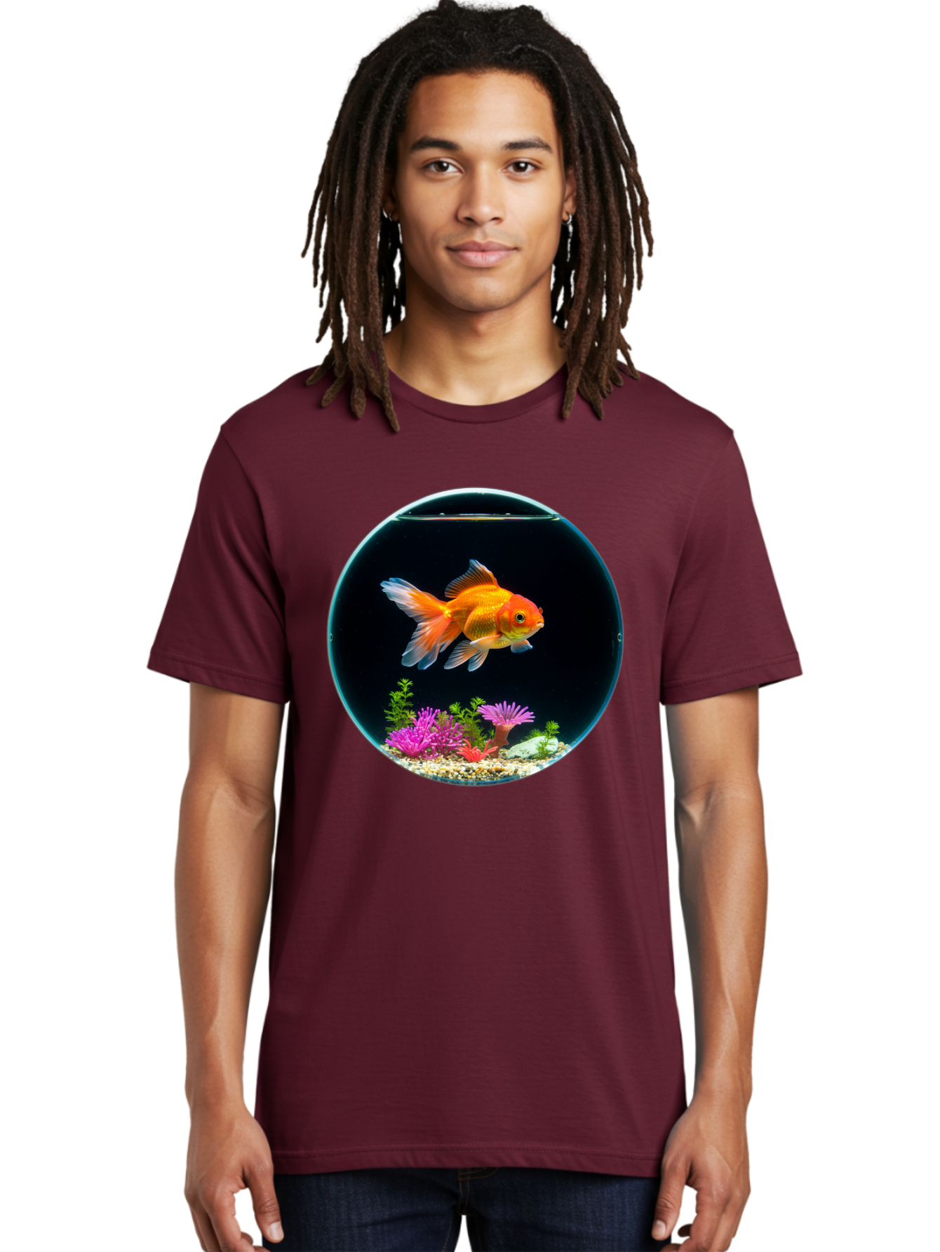Goldfish-Bowl Men'S Graphic Tee, 100% Cotton, Comfortable Casual Summer Wear, Machine Washable, Vintage Camera, Old Camera, Antique Camera, Black Camera, Classic Photography, Photography Equipment, Nostalgic Device, Film Camera, Camera Art Bam561
