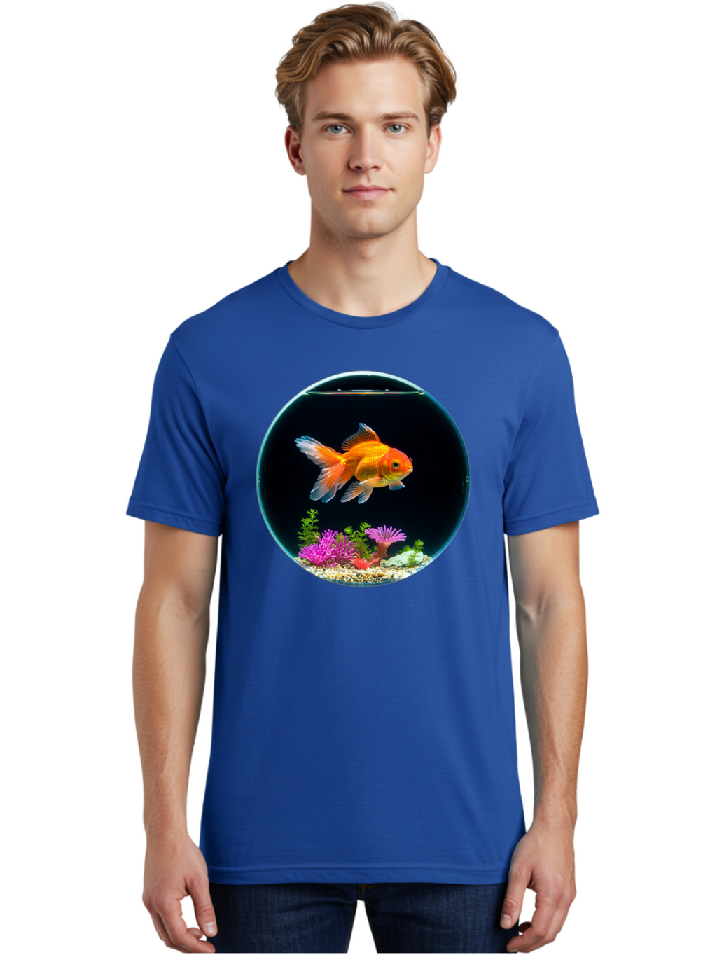 Goldfish-Bowl Men'S Graphic Tee, 100% Cotton, Comfortable Casual Summer Wear, Machine Washable, Vintage Camera, Old Camera, Antique Camera, Black Camera, Classic Photography, Photography Equipment, Nostalgic Device, Film Camera, Camera Art Bam561