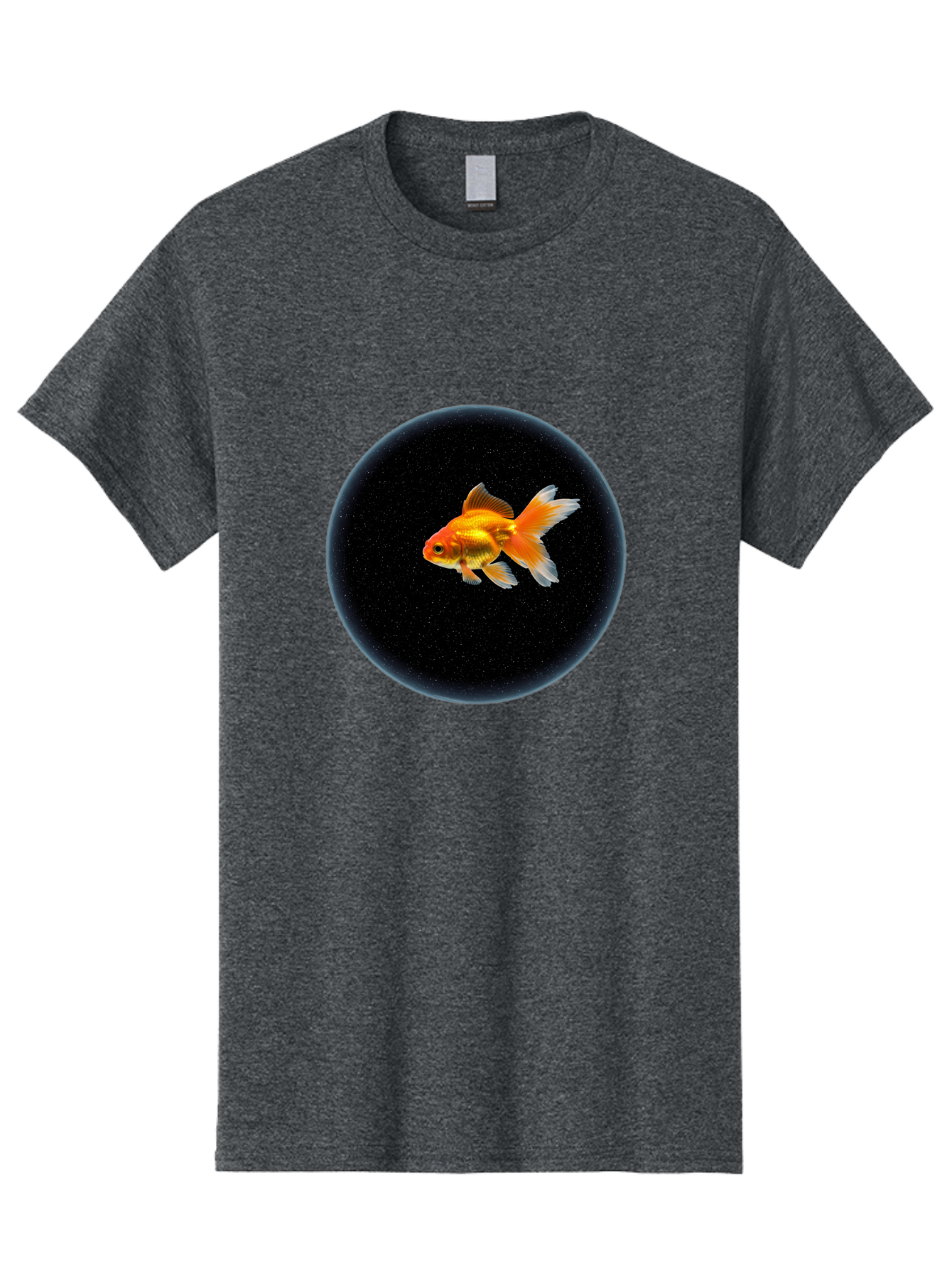 Goldfish-In-Black-Circle Men'S Graphic Tee, 100% Cotton, Comfortable Casual Summer Wear, Machine Washable, Vintage Camera, Old Camera, Antique Camera, Black Camera, Classic Photography, Photography Equipment, Nostalgic Device, Film Camera, Bam563