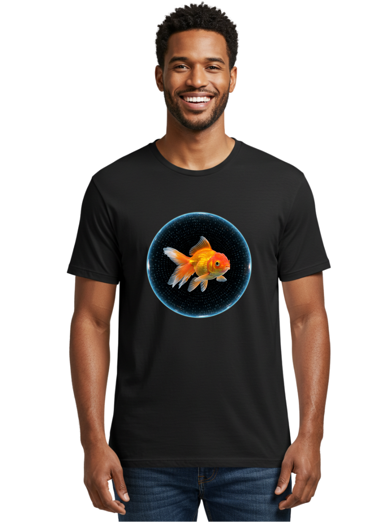 Goldfish-In-Bowl Men'S Graphic Tee, 100% Cotton, Comfortable Casual Summer Wear, Machine Washable, Vintage Camera, Old Camera, Antique Camera, Black Camera, Classic Photography, Photography Equipment, Nostalgic Device, Film Camera, Camera Art Bam564