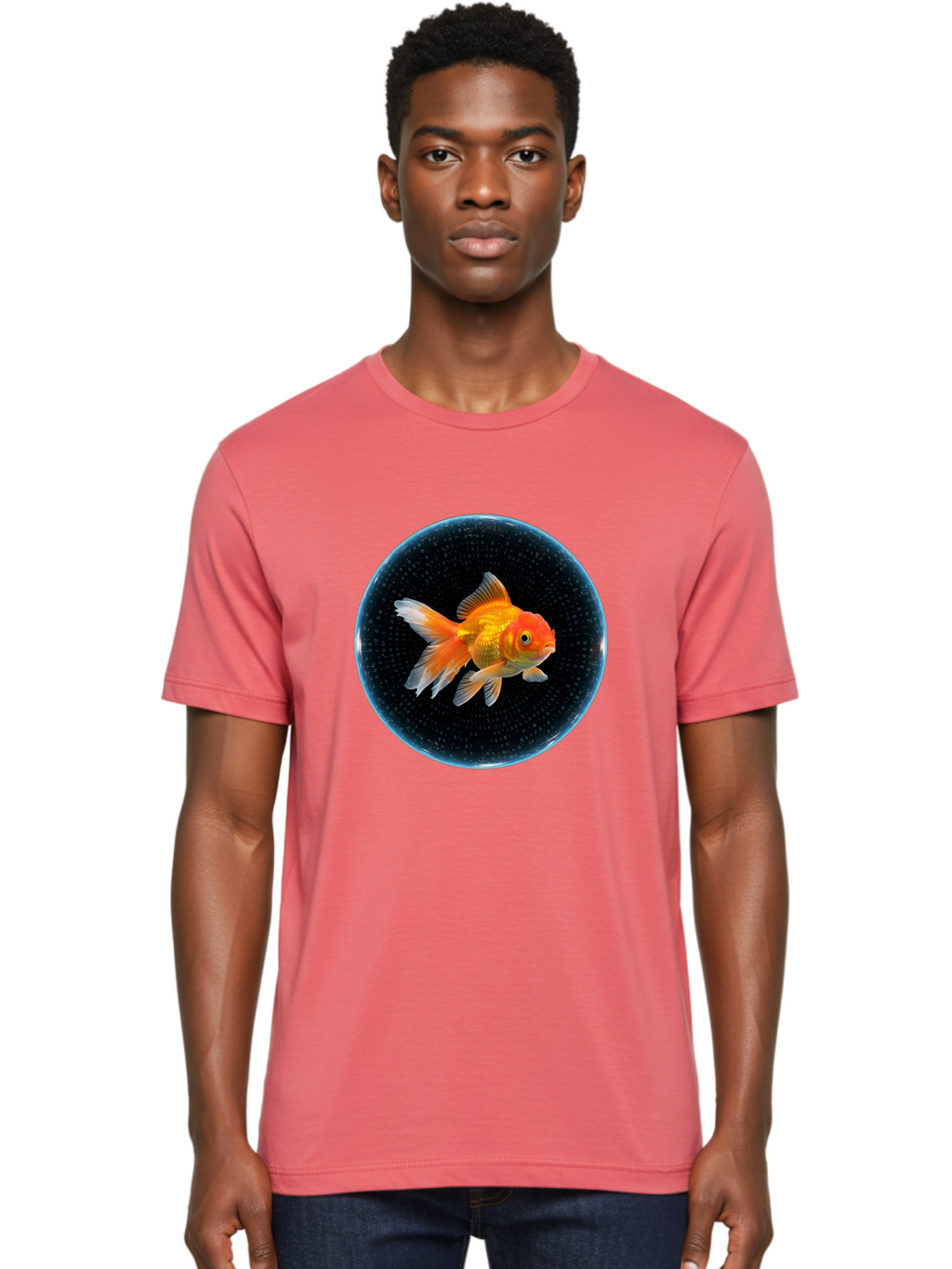 Goldfish-In-Bowl Men'S Graphic Tee, 100% Cotton, Comfortable Casual Summer Wear, Machine Washable, Vintage Camera, Old Camera, Antique Camera, Black Camera, Classic Photography, Photography Equipment, Nostalgic Device, Film Camera, Camera Art Bam564