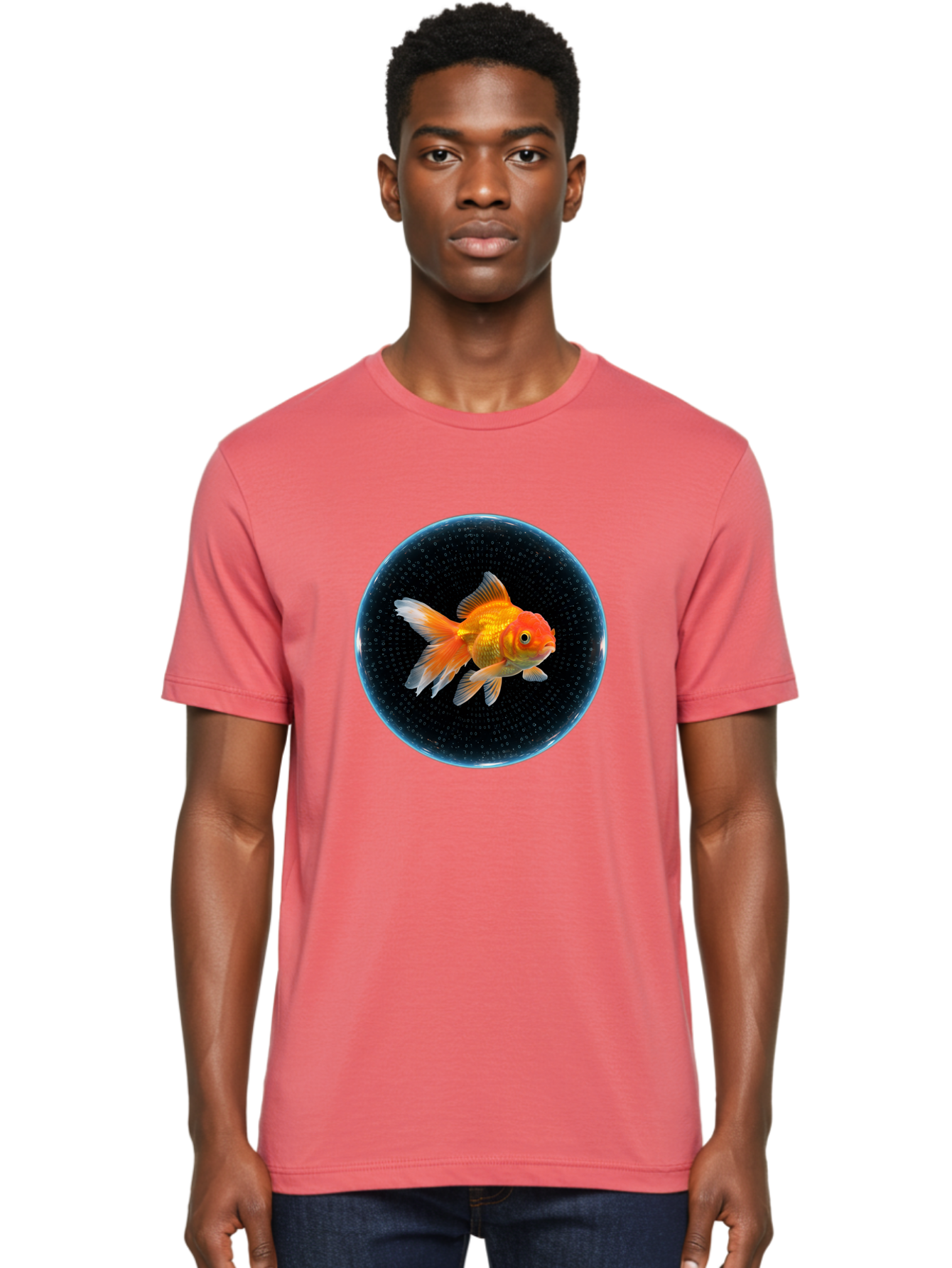 Goldfish-In-Bowl Men'S Graphic Tee, 100% Cotton, Comfortable Casual Summer Wear, Machine Washable, Vintage Camera, Old Camera, Antique Camera, Black Camera, Classic Photography, Photography Equipment, Nostalgic Device, Film Camera, Camera Art Bam564